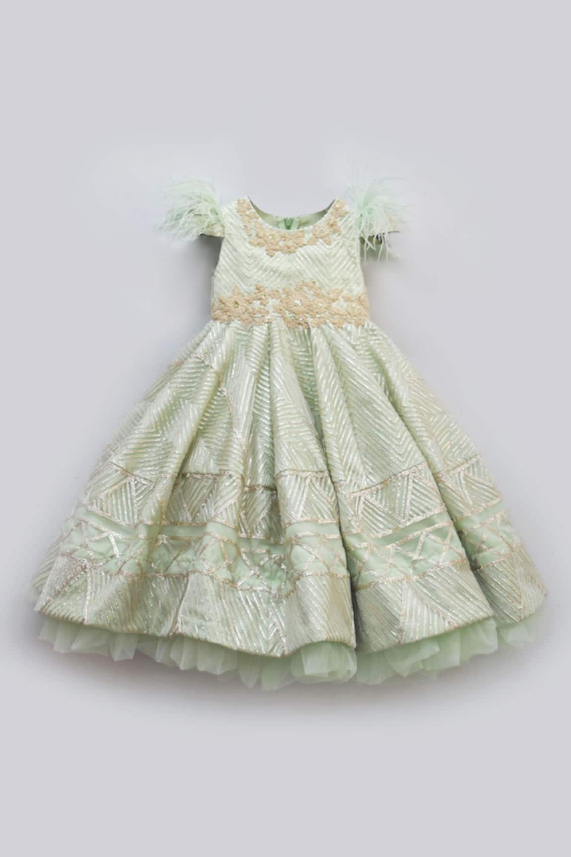 Fayon Kids Embroidered Gown 