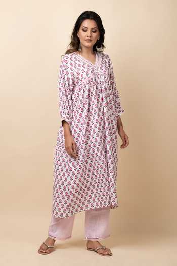 Kalakaari By Sagarika Cotton Printed Kurta & Pant Set 