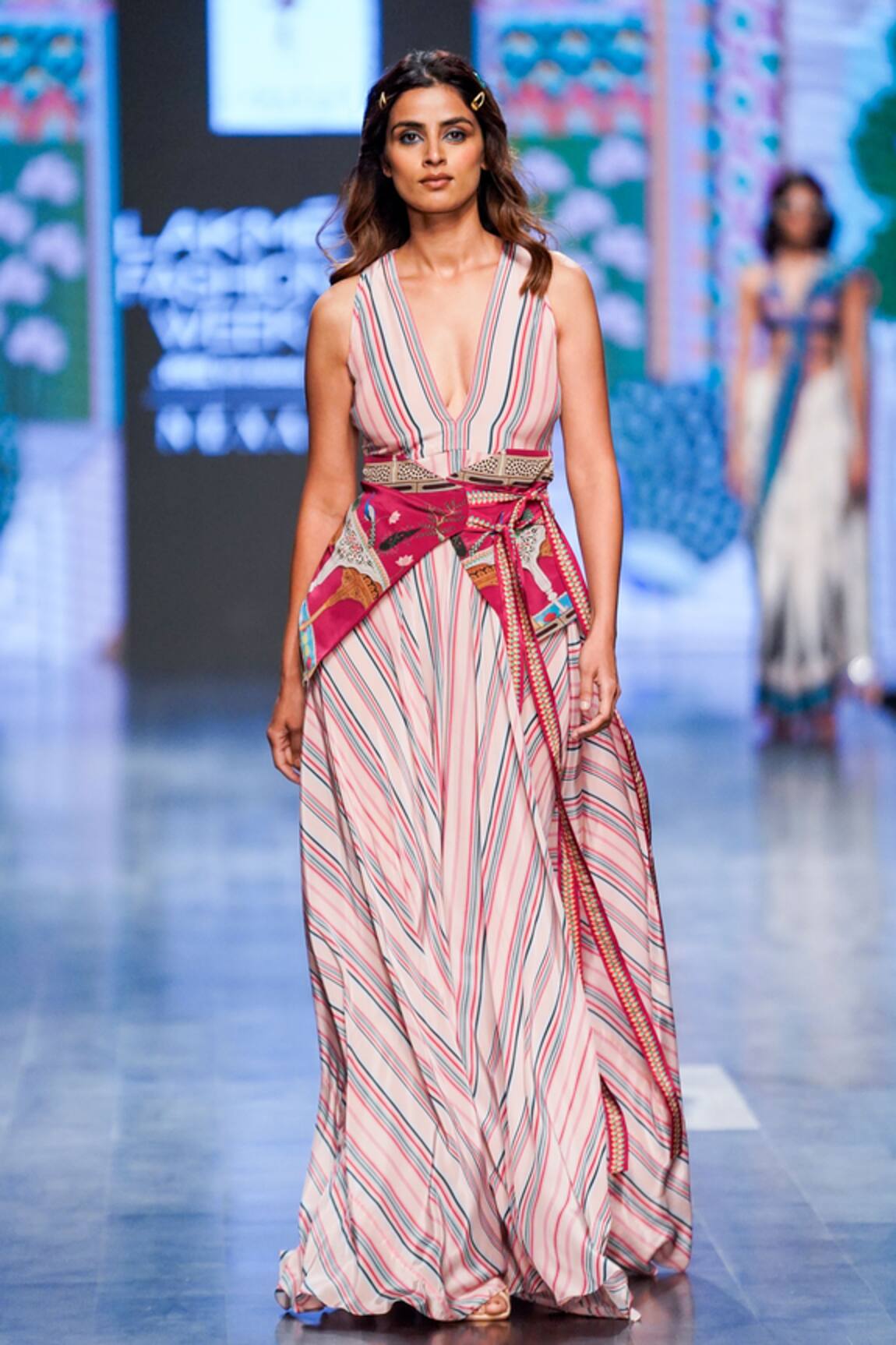 Limerick By Abirr N' Nanki Femi Striped Pattern Dress