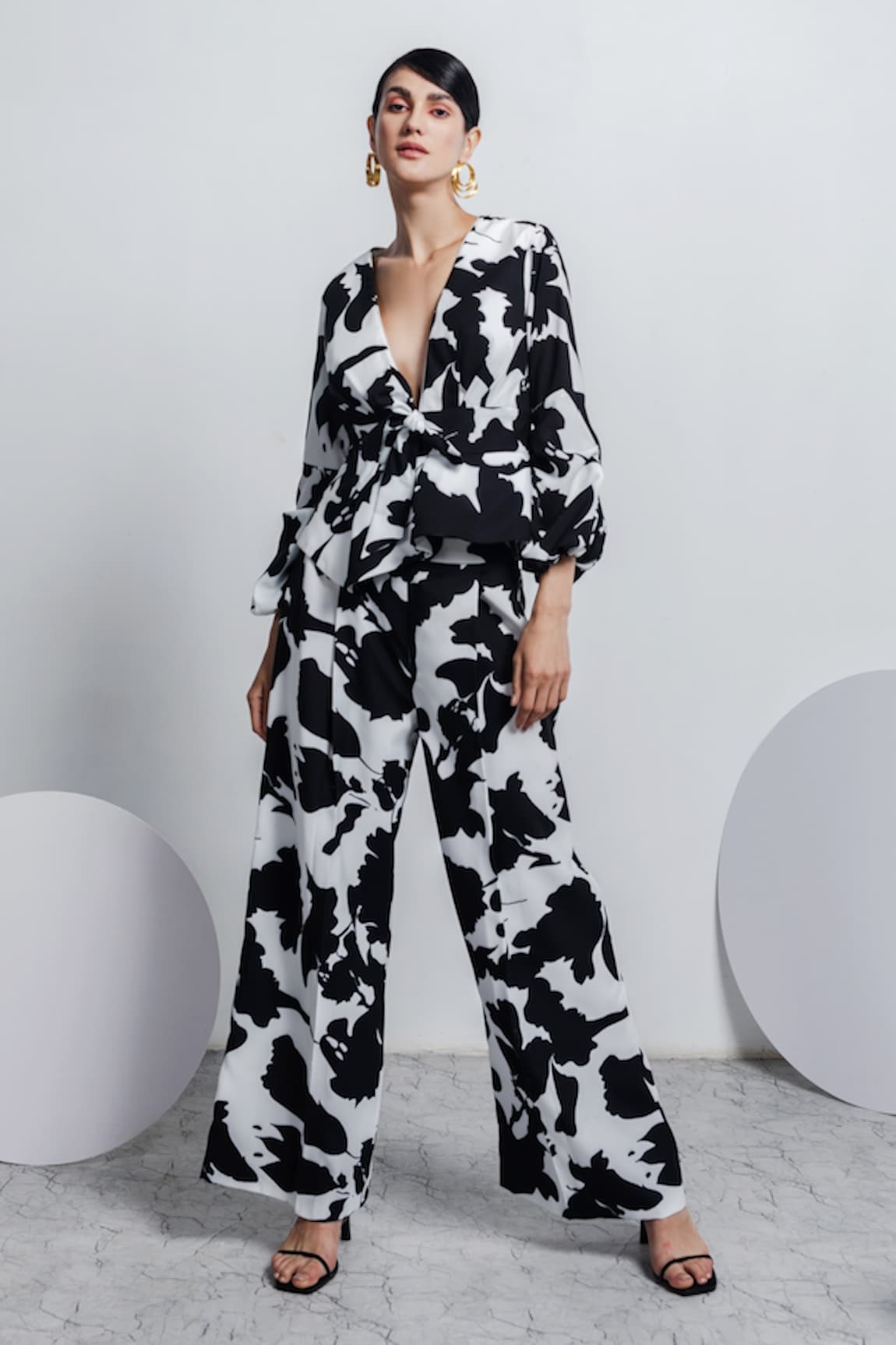 Zosia Printed Top & Pant Set