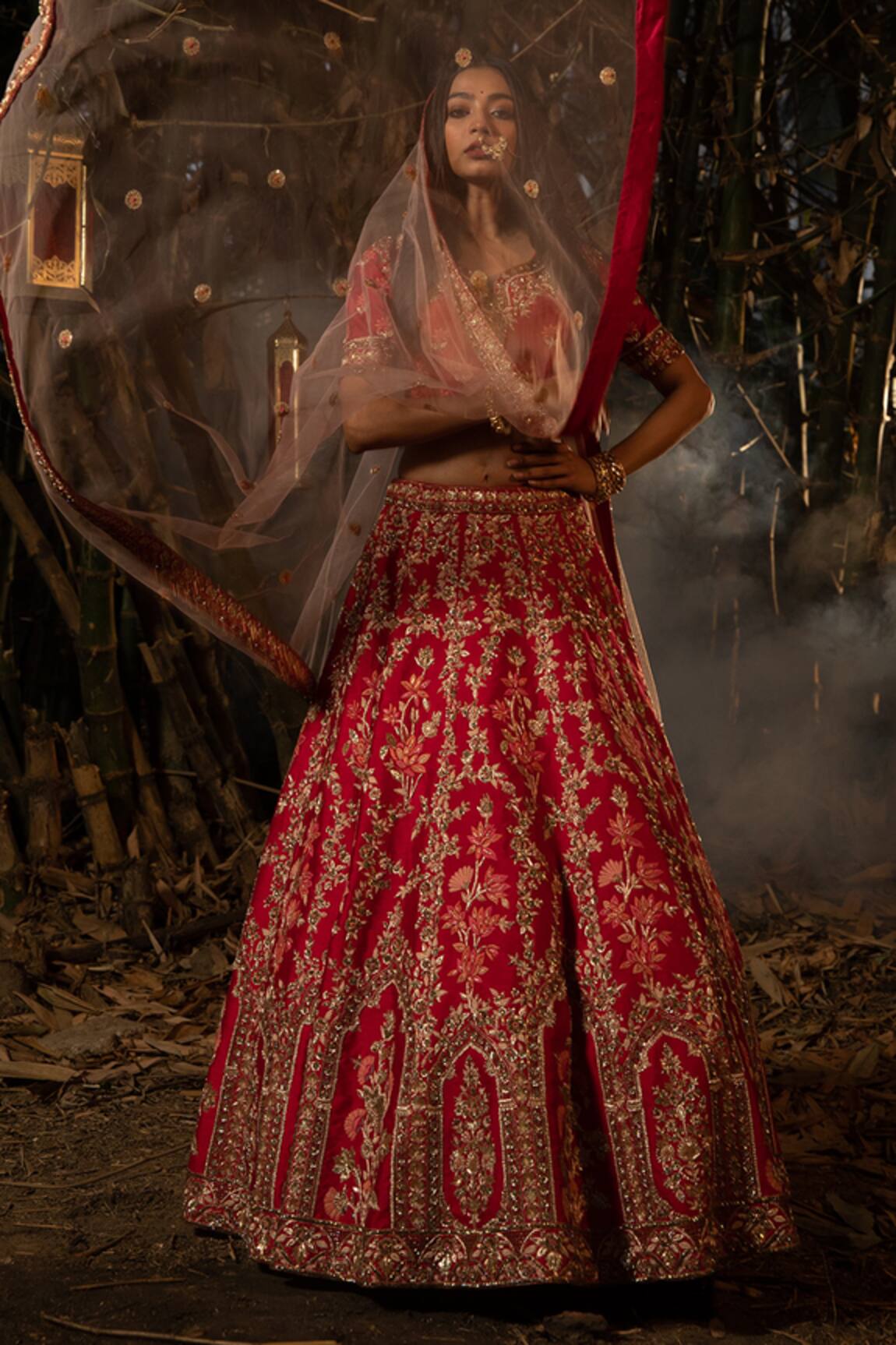 Kalighata Embroidered Bridal Lehenga Set