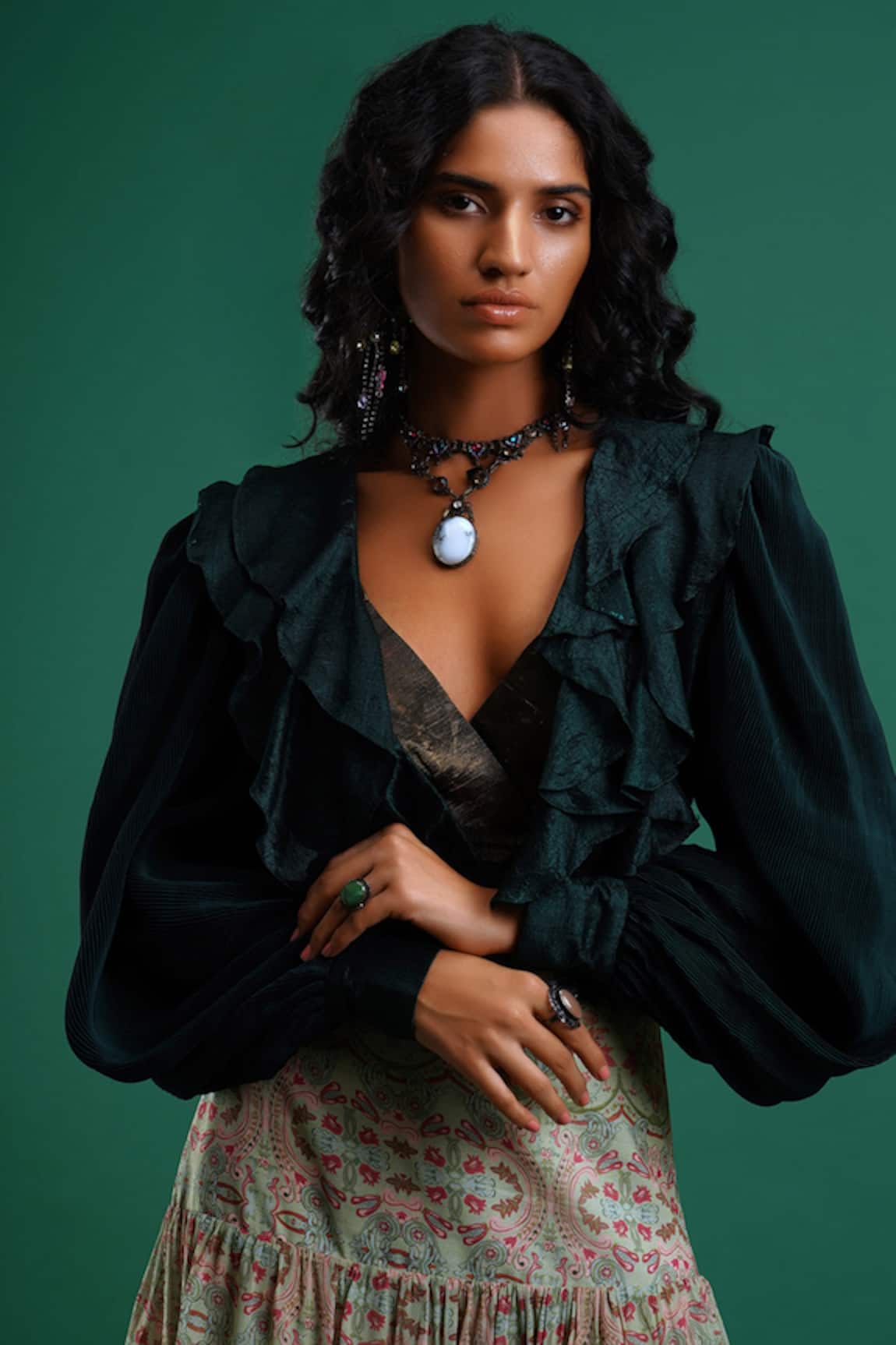 Nidhi Yasha Ruffled Top