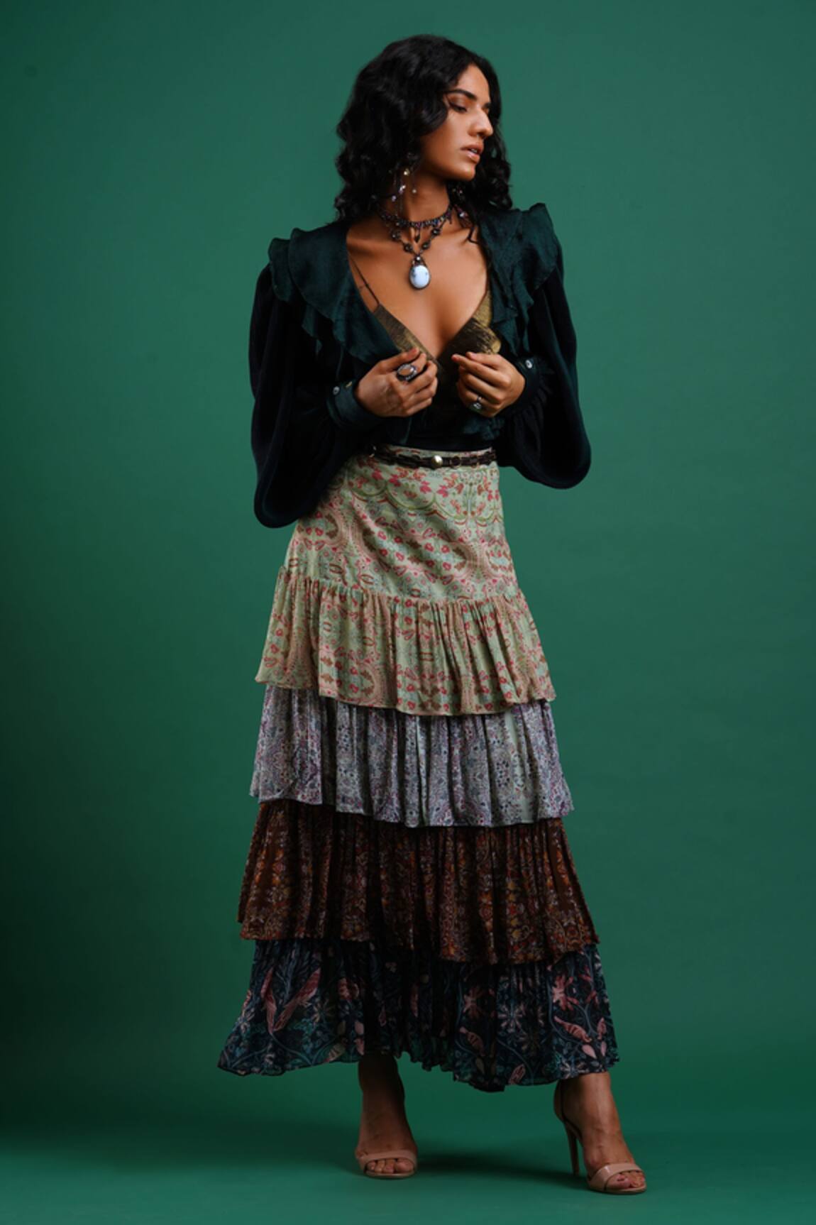 Nidhi Yasha Printed Skirt