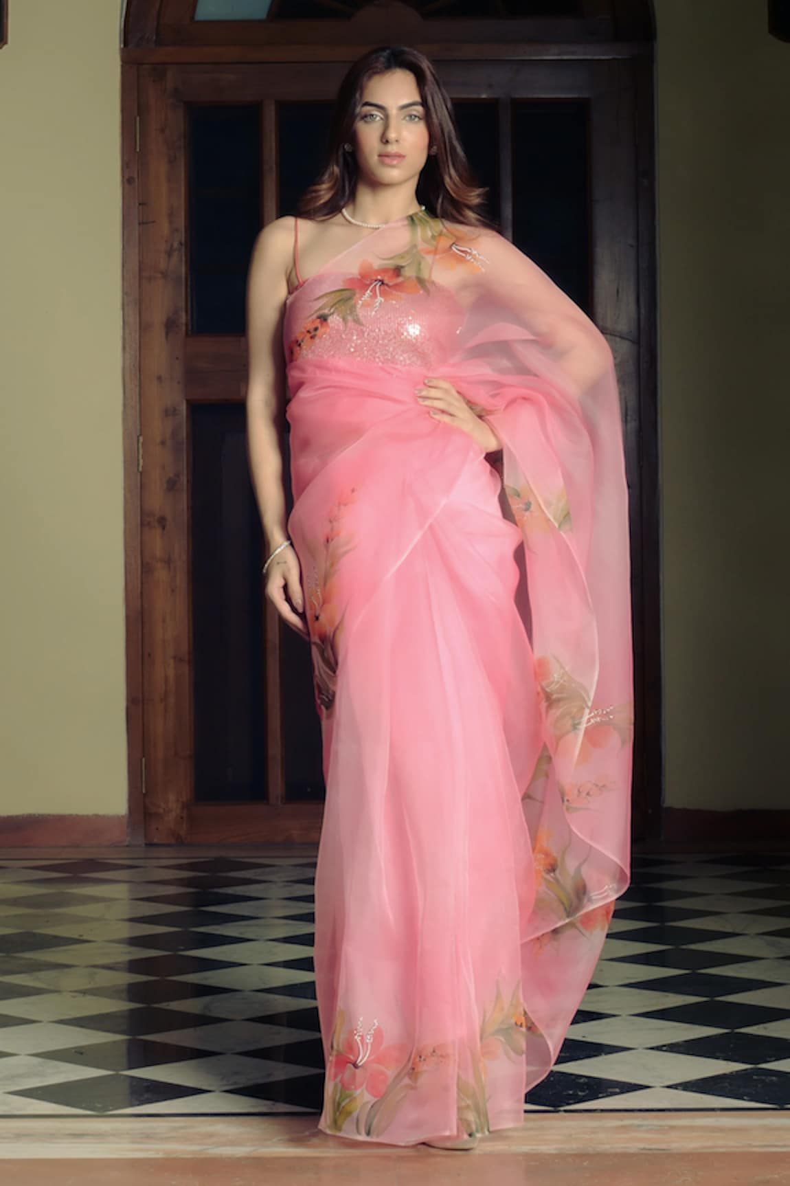 Fallon.Studio by Shruti Kaushik The Razia Hand Painted Saree