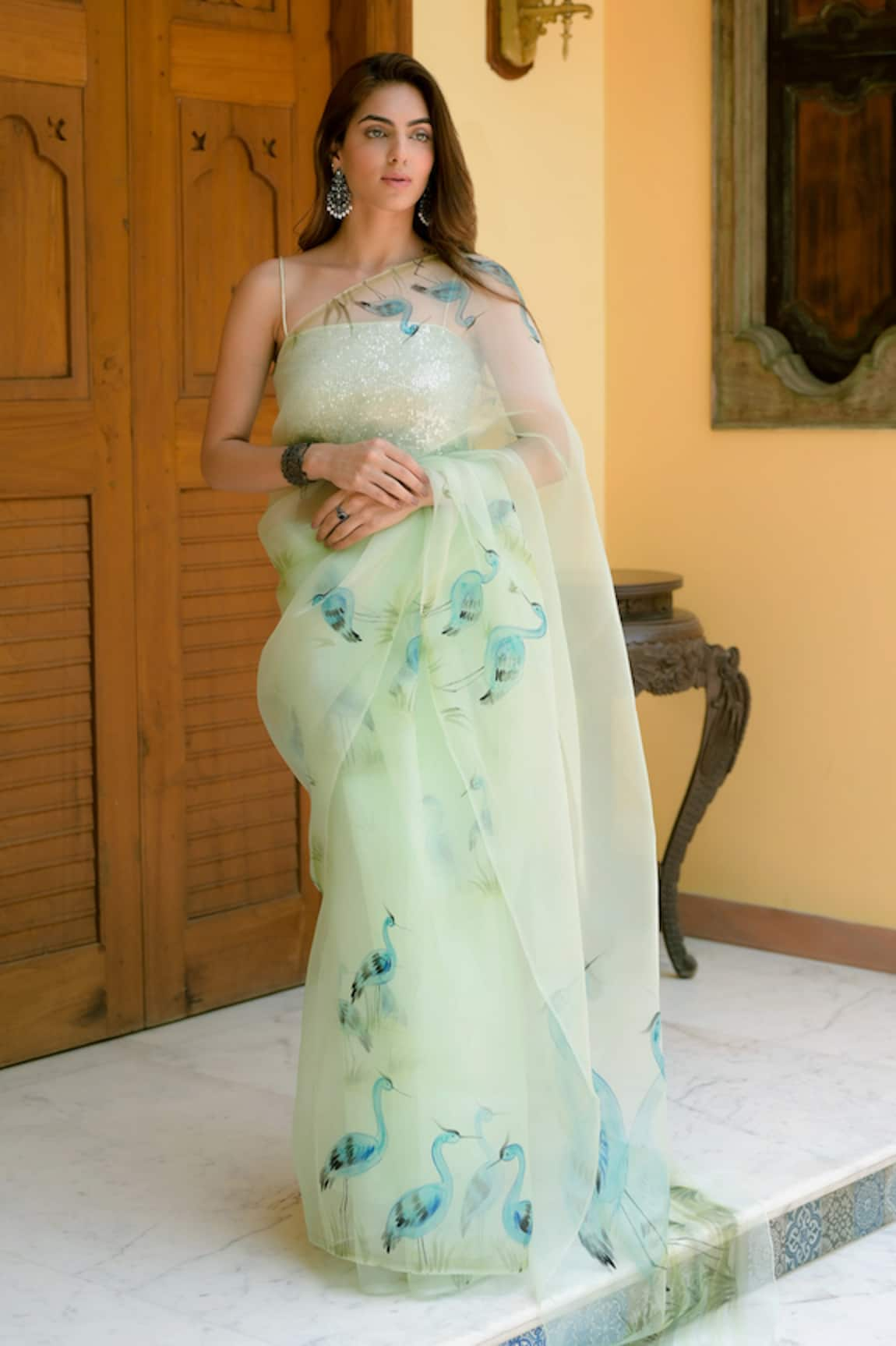 Fallon.Studio by Shruti Kaushik The Esra Hand Painted Saree