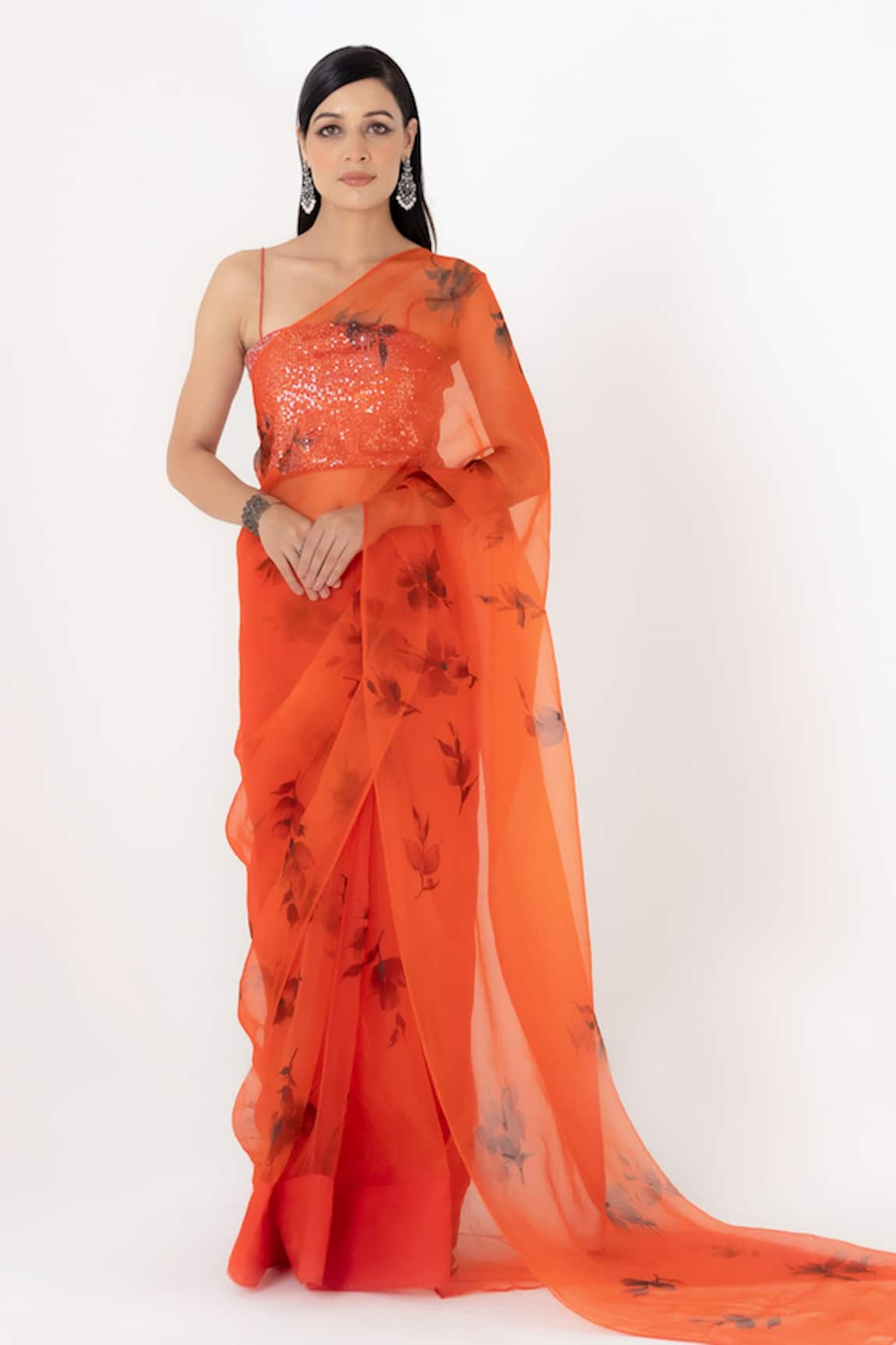 Fallon.Studio by Shruti Kaushik The Lavanya Hand Painted Saree