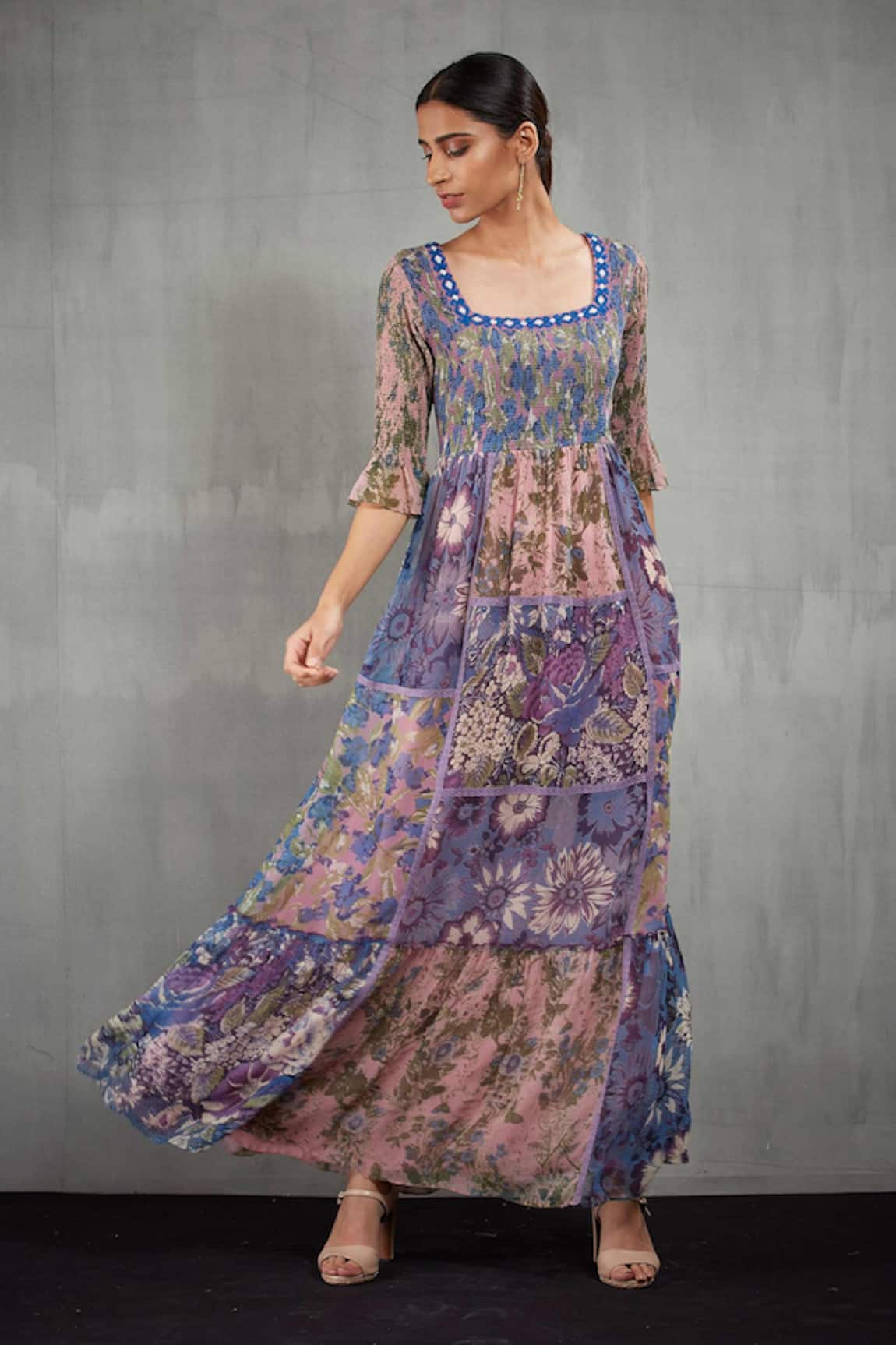 Kavita Bhartia Floral Print Maxi Dress
