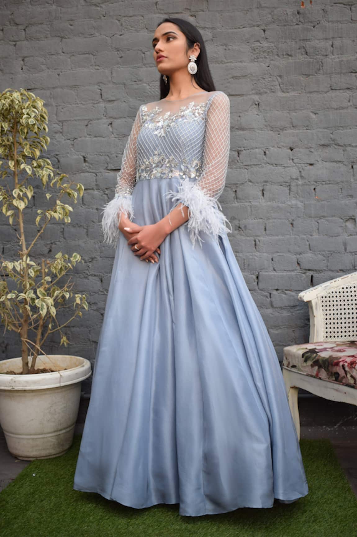 Parul Gandhi Flared Gown 