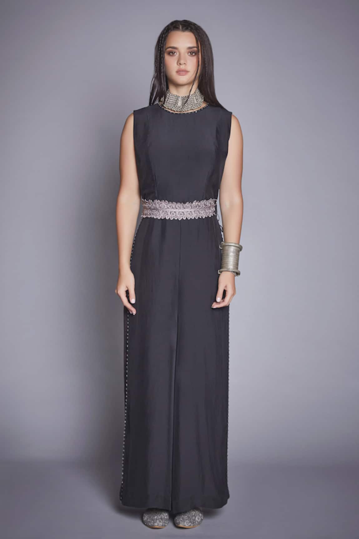Jade By Monica & Karishma Embroidered Jumpsuit