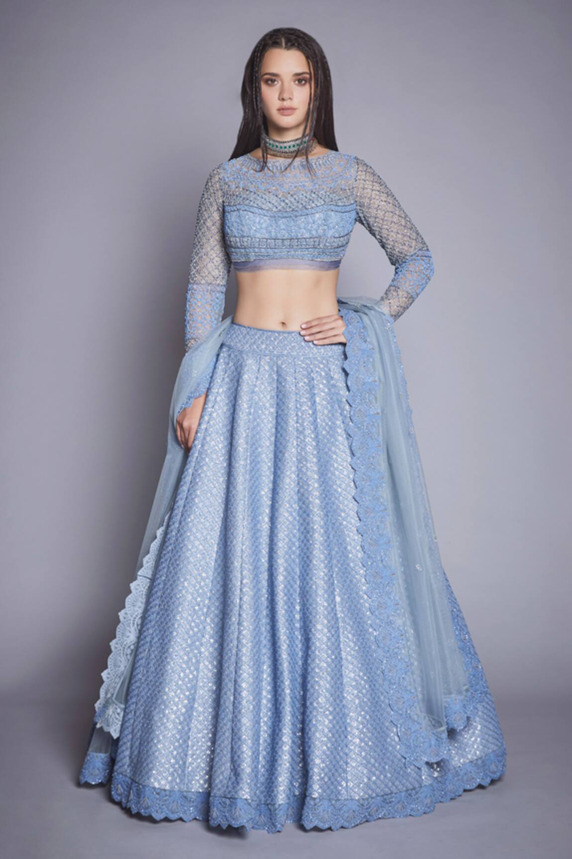 Jade By Monica & Karishma Embroidered Bridal Lehenga Set