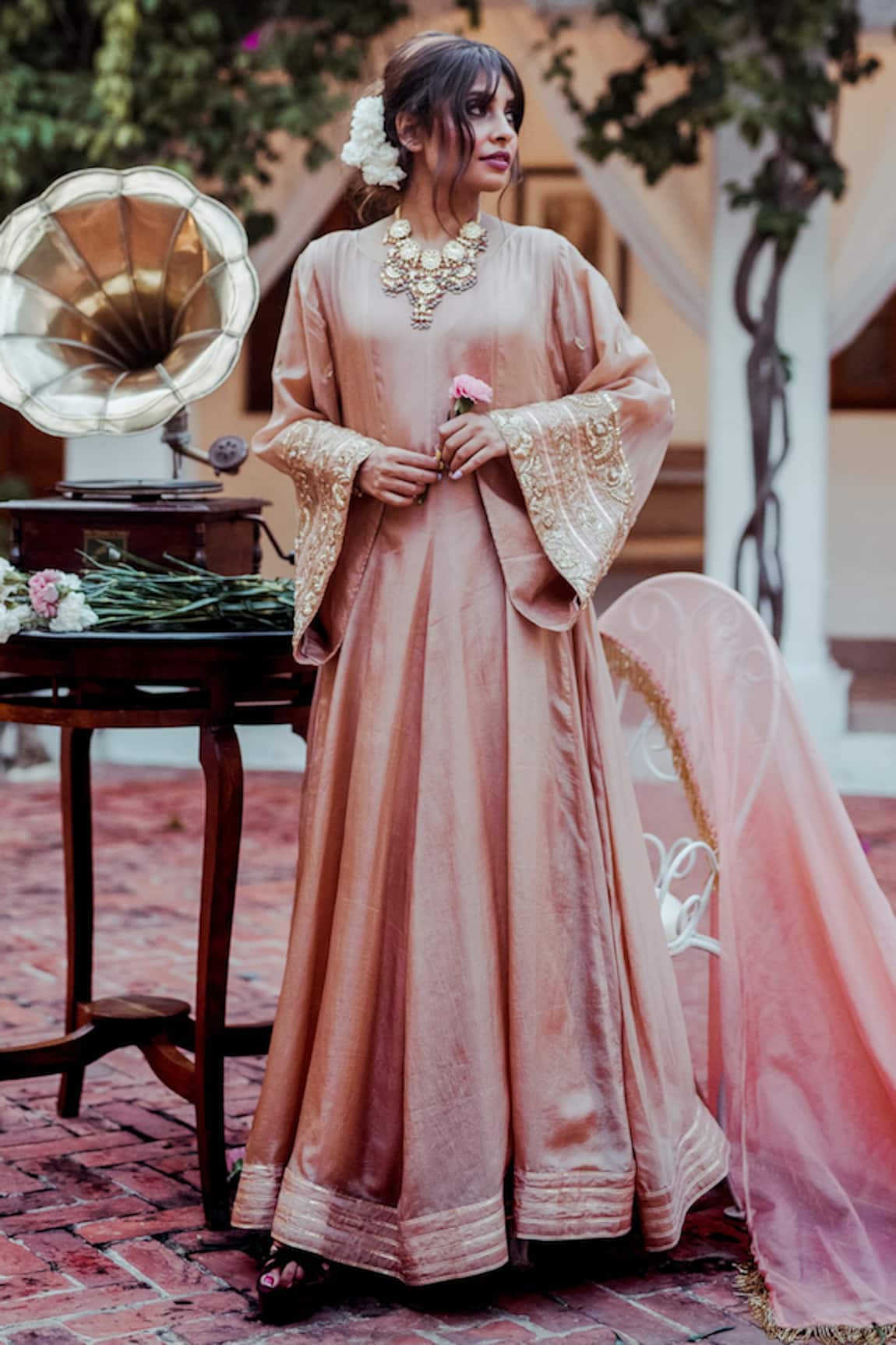 Gul By Aishwarya Embroidered Anarkali With Dupatta 