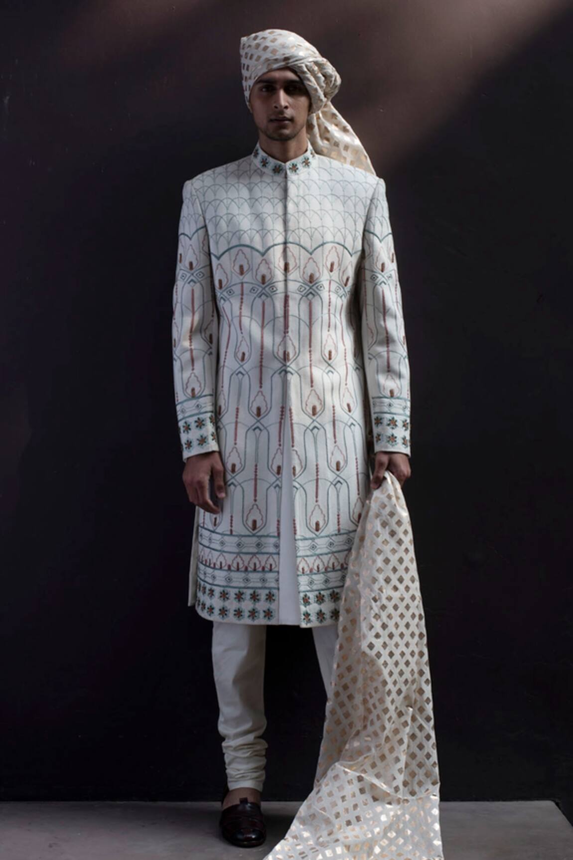 Gargee Designers Embroidered Sherwani Set 