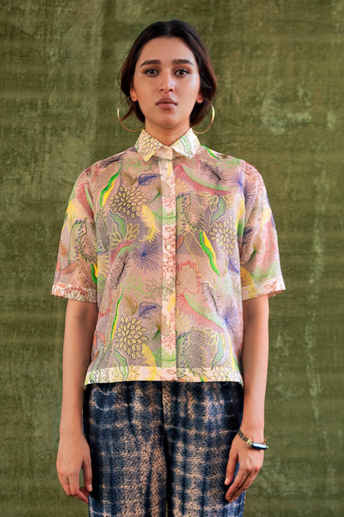 Kritika Murarka Handloom Organza Silk Shirt