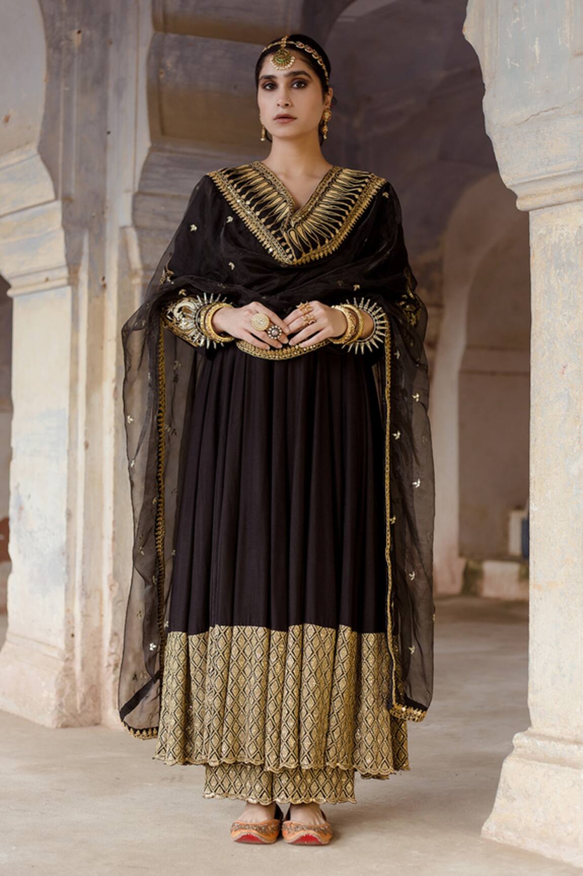 Gulabo Jaipur Gulzar Embroidered Anarkali Pant Set