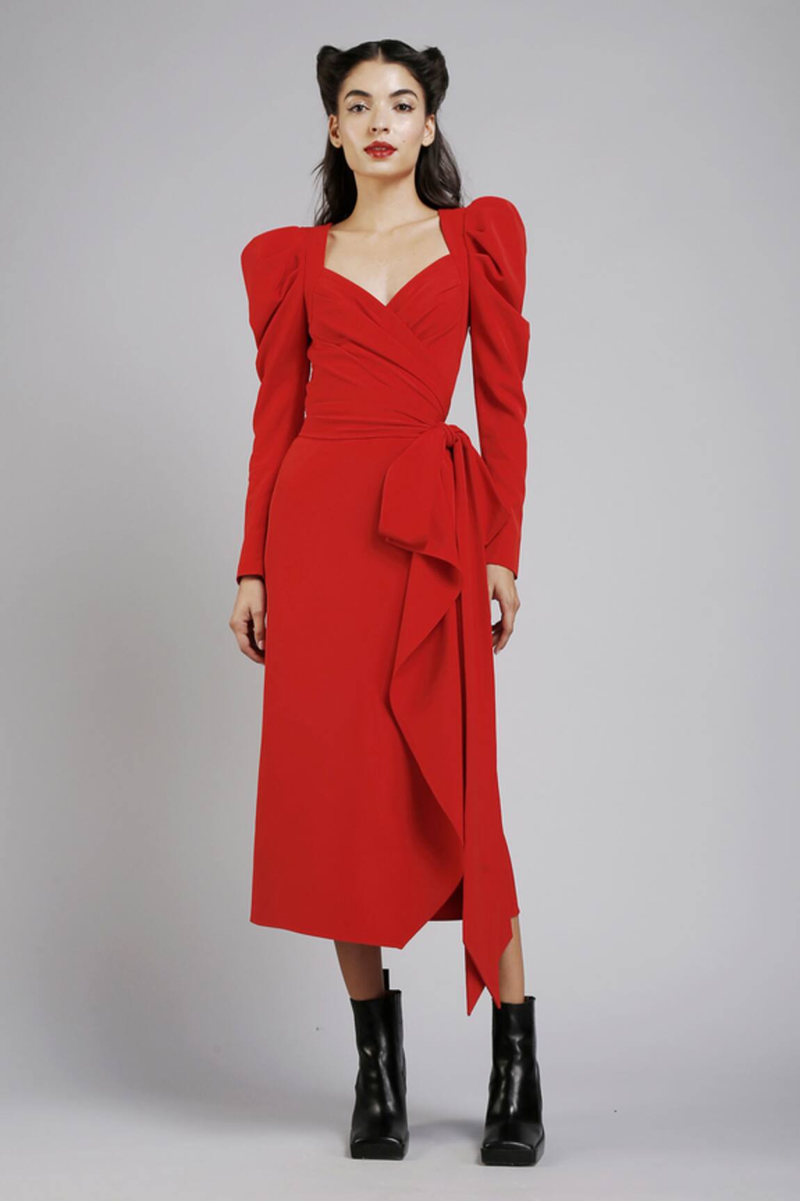 Gauri & Nainika Draped Wrap Dress 