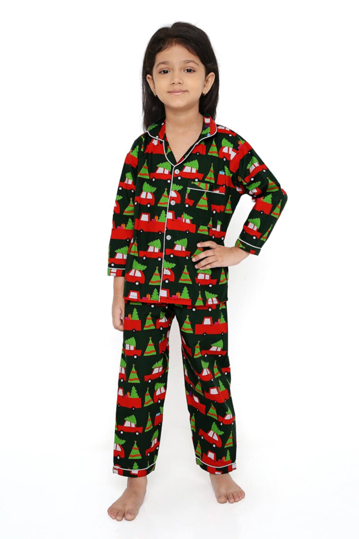 Knitting Doodles Cotton Printed Night Suit