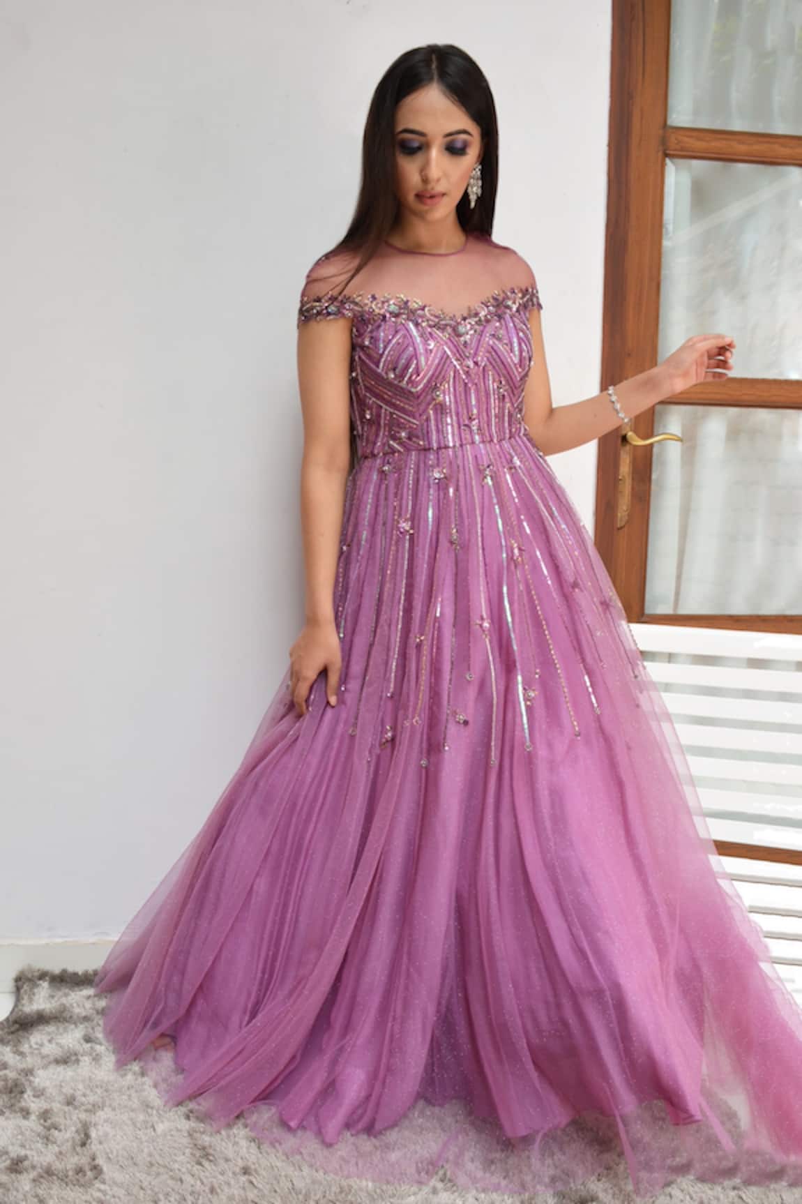 Parul Gandhi Embroidered Gown 