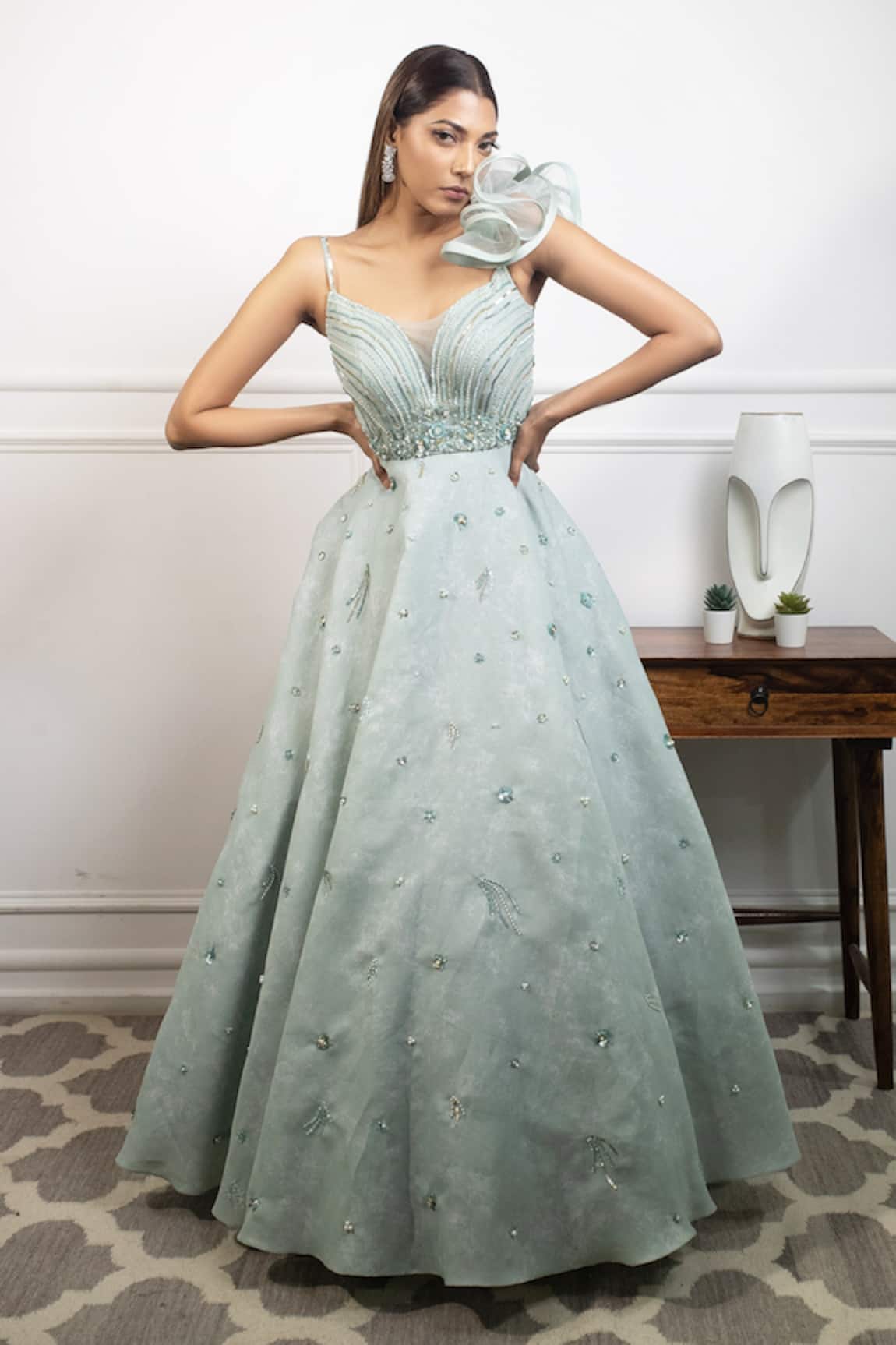 Parul Gandhi Embroidered Gown