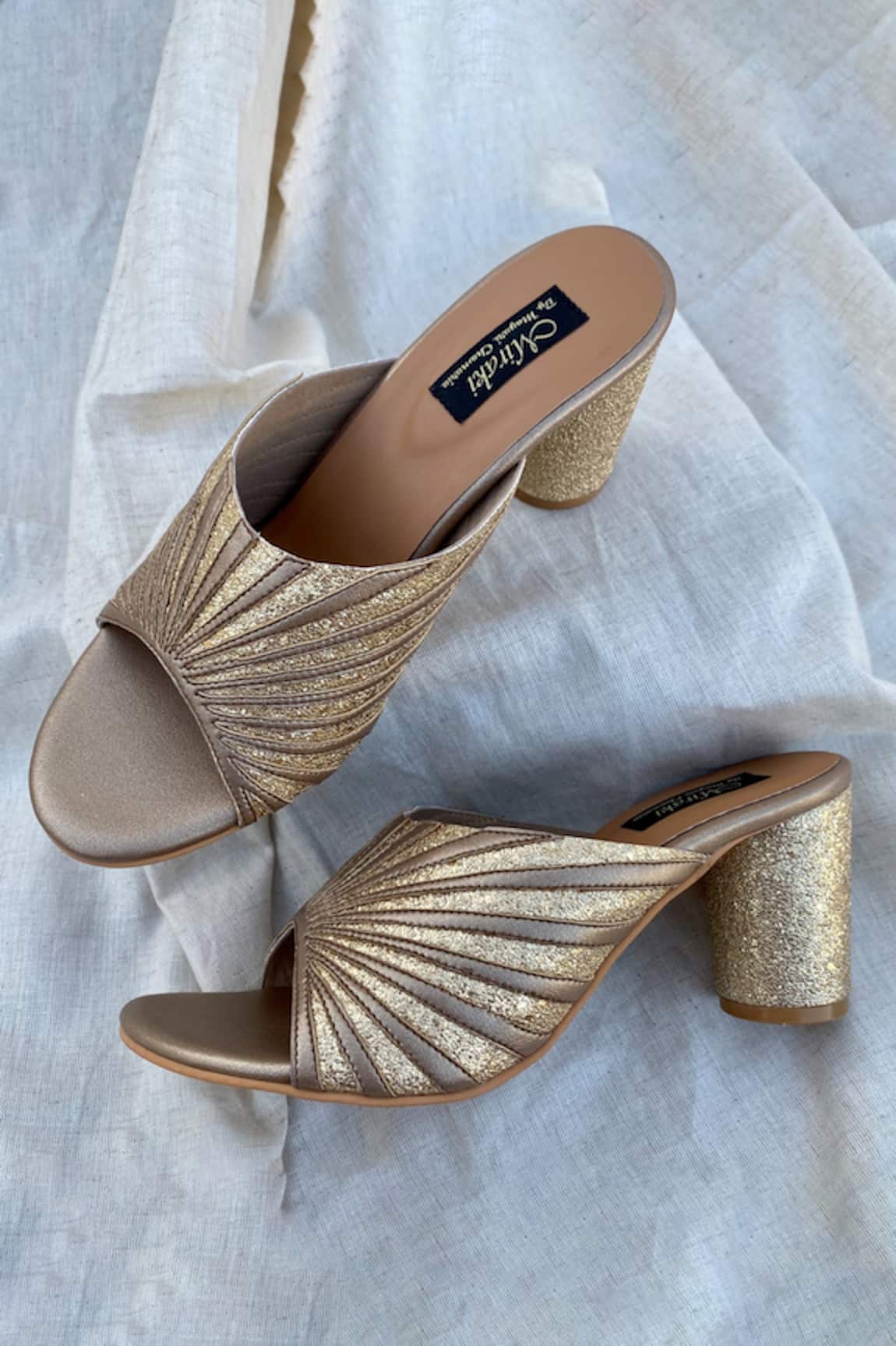 Miraki Metallic Round Heels
