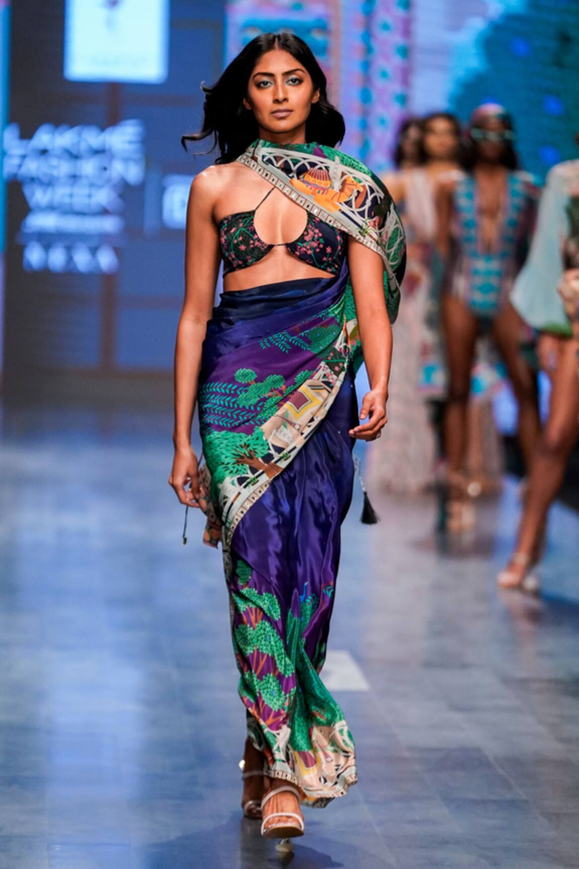 Limerick By Abirr N' Nanki Hadid Floral Print Blouse