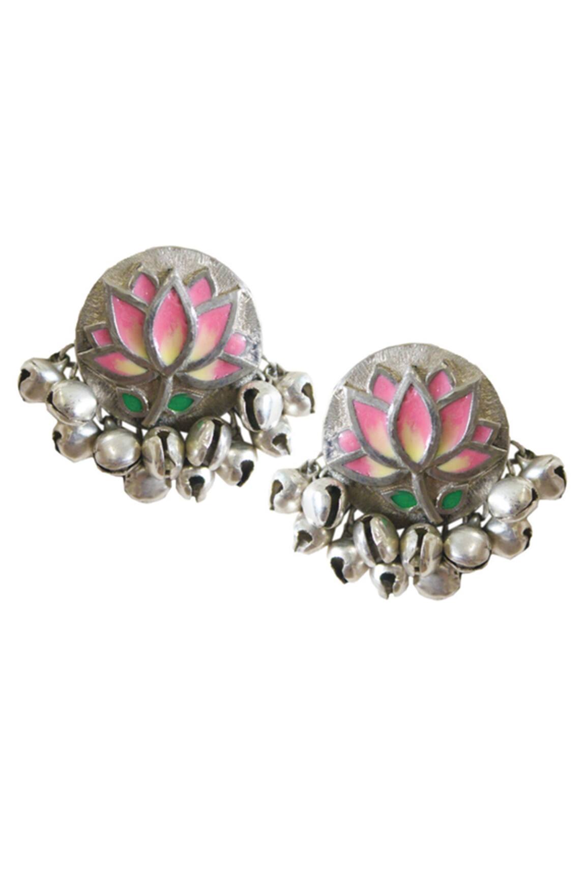 Hyperbole Enamel Floral Studs