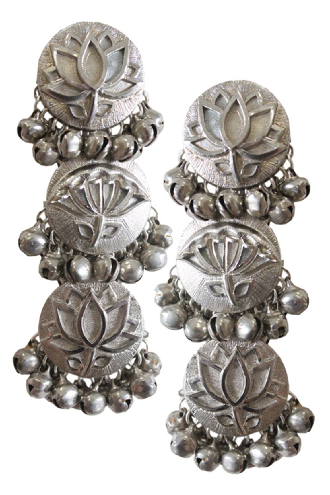 Hyperbole  Floral Tiered Danglers