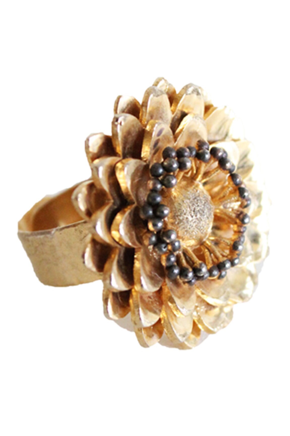 Hyperbole Floral Bead Ring