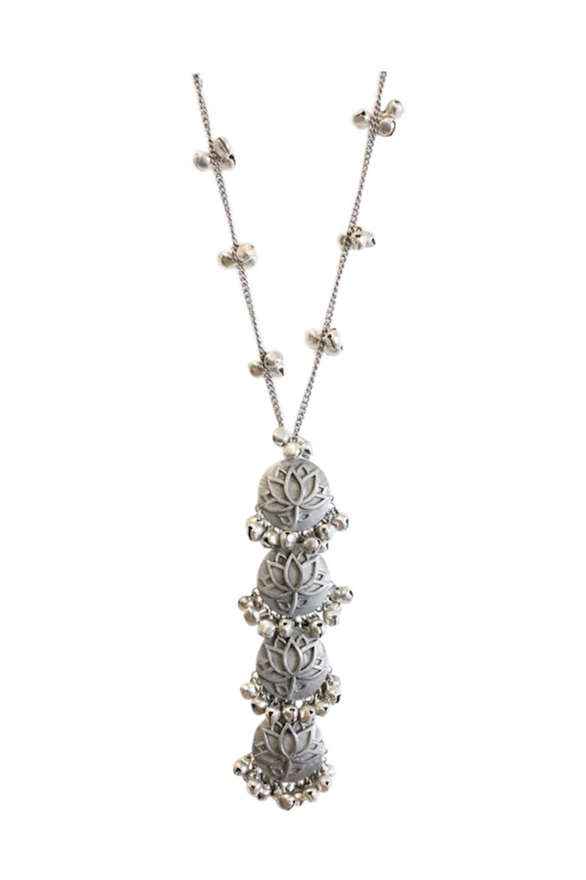 Hyperbole  Floral Tiered Pendant Necklace