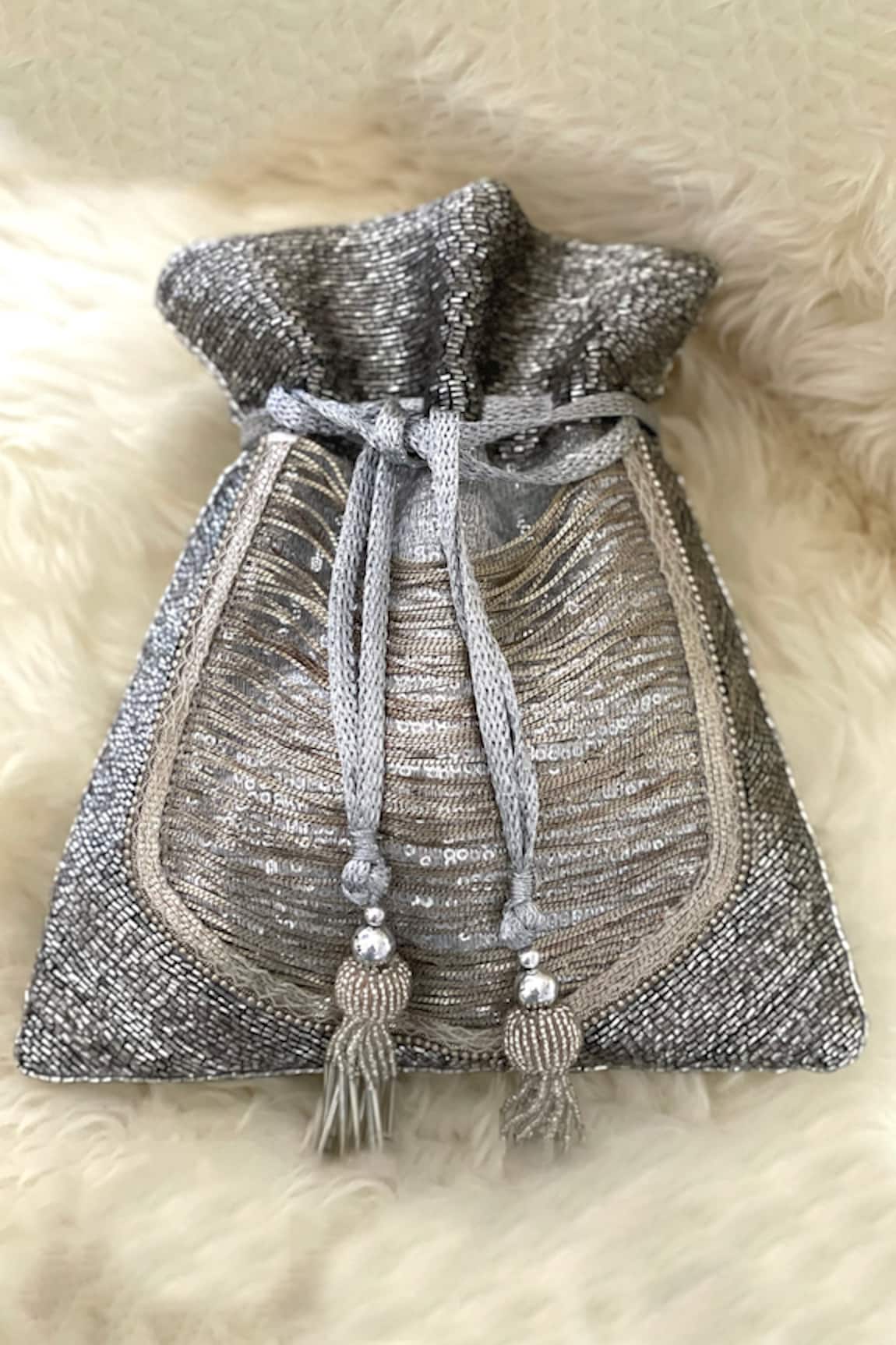 Bhavna Kumar Faux Silk Potli Bag