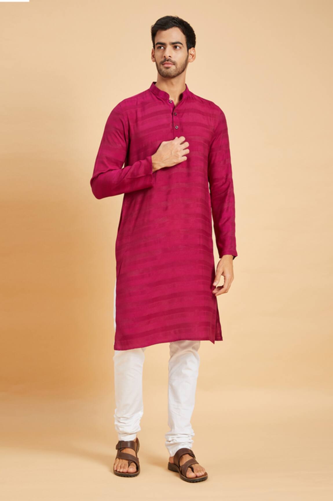 Hilo Design Rimso Basik Striped Kurta