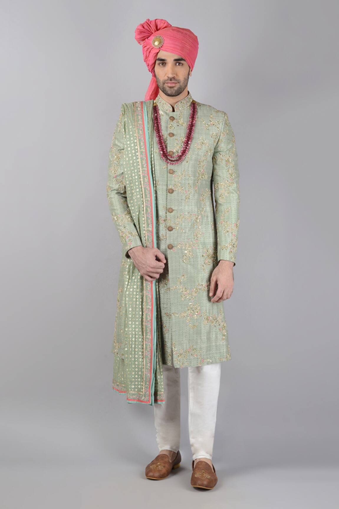 Siddhesh Chauhan Haritima Embroidered Sherwani Set