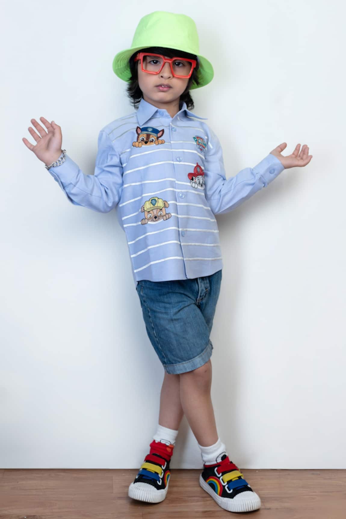 Hoity Moppet Cotton Embroidered Shirt
