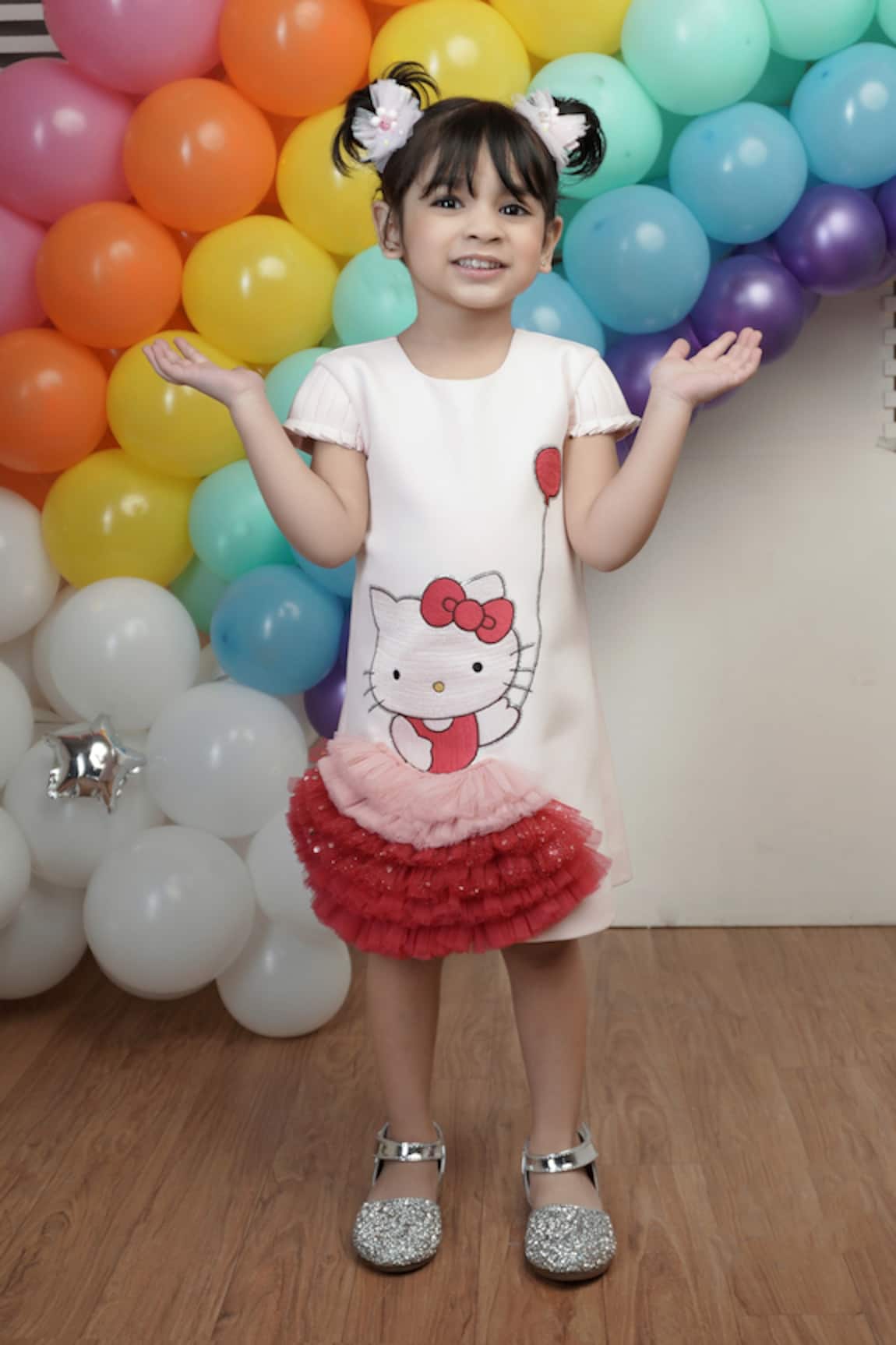 Hoity Moppet Hello Kitty Embroidered Dress