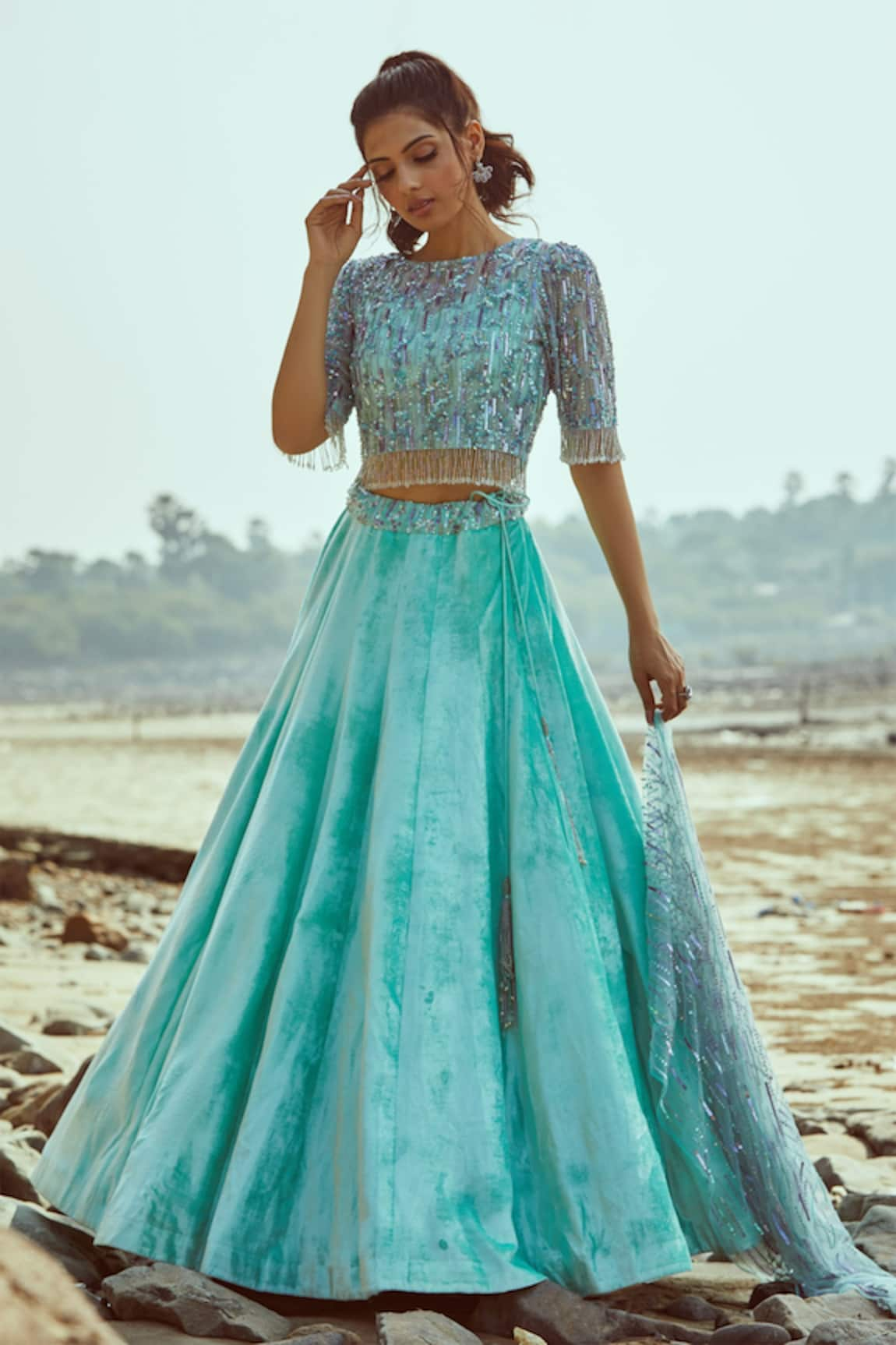 House of Musafir Embellished Lehenga Set