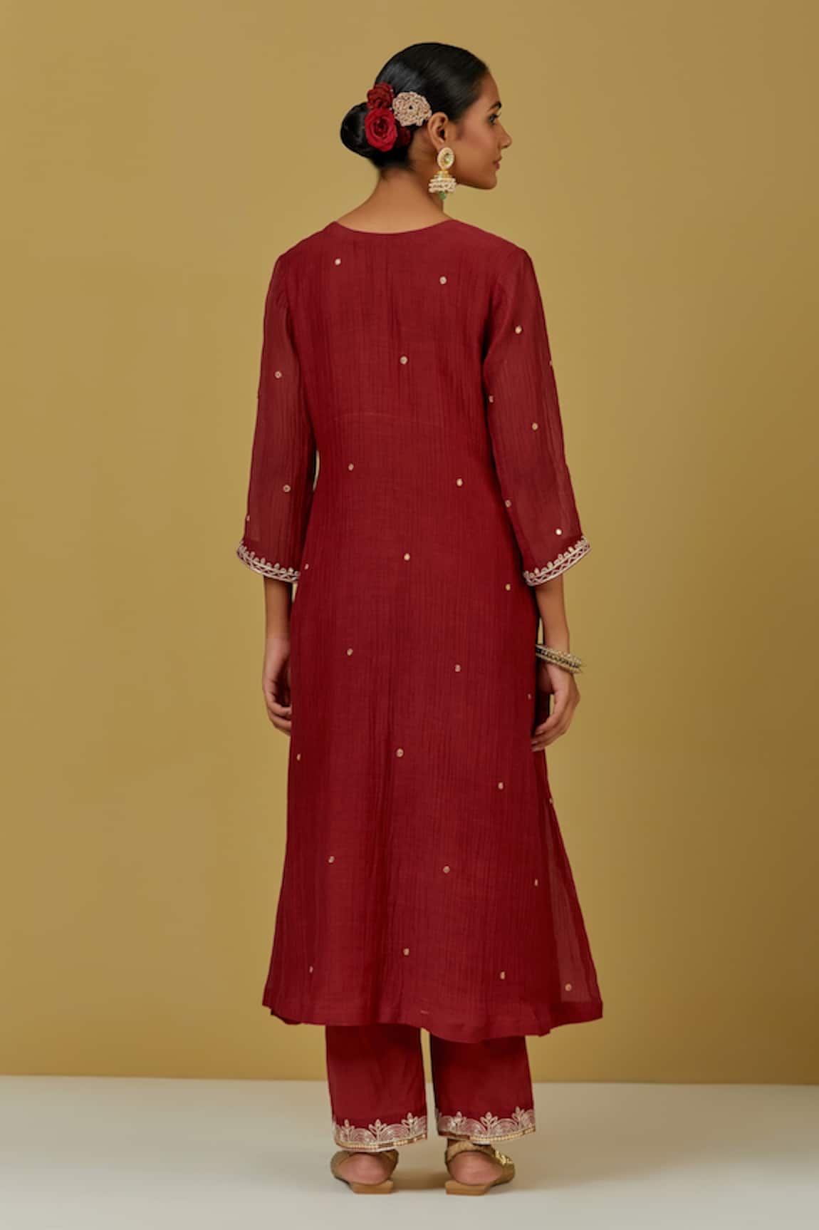 Buy Red Cotton Churidar For Women by Ikshita Choudhary Online at Aza  Fashions.
