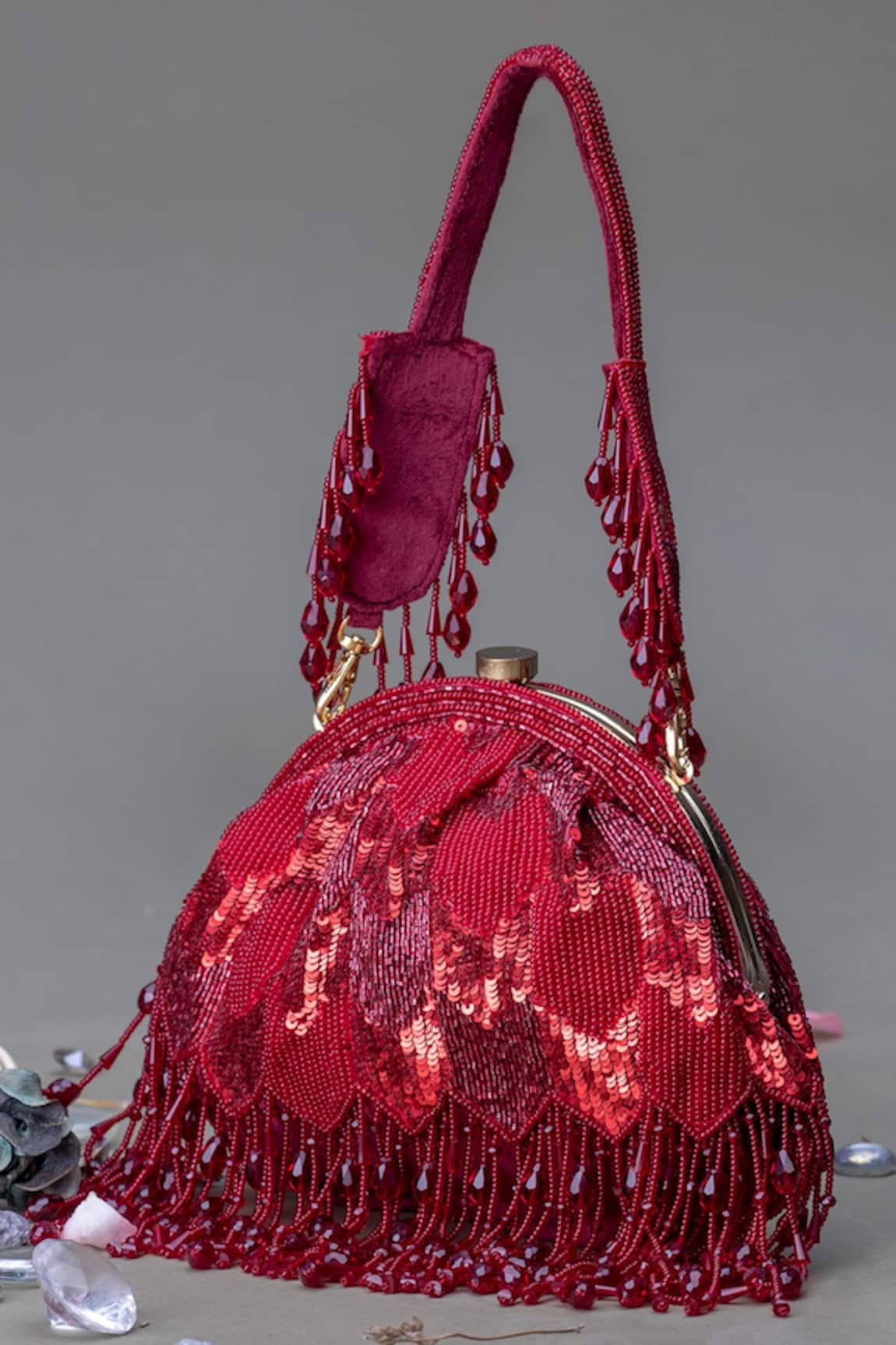 Eena Sequin Embellished Clutch