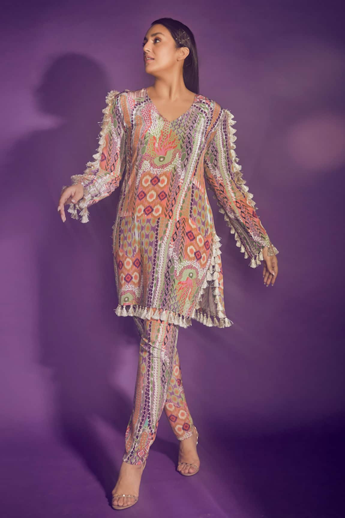 PS Pret By Payal Singhal African Print Tunic & Pant Set