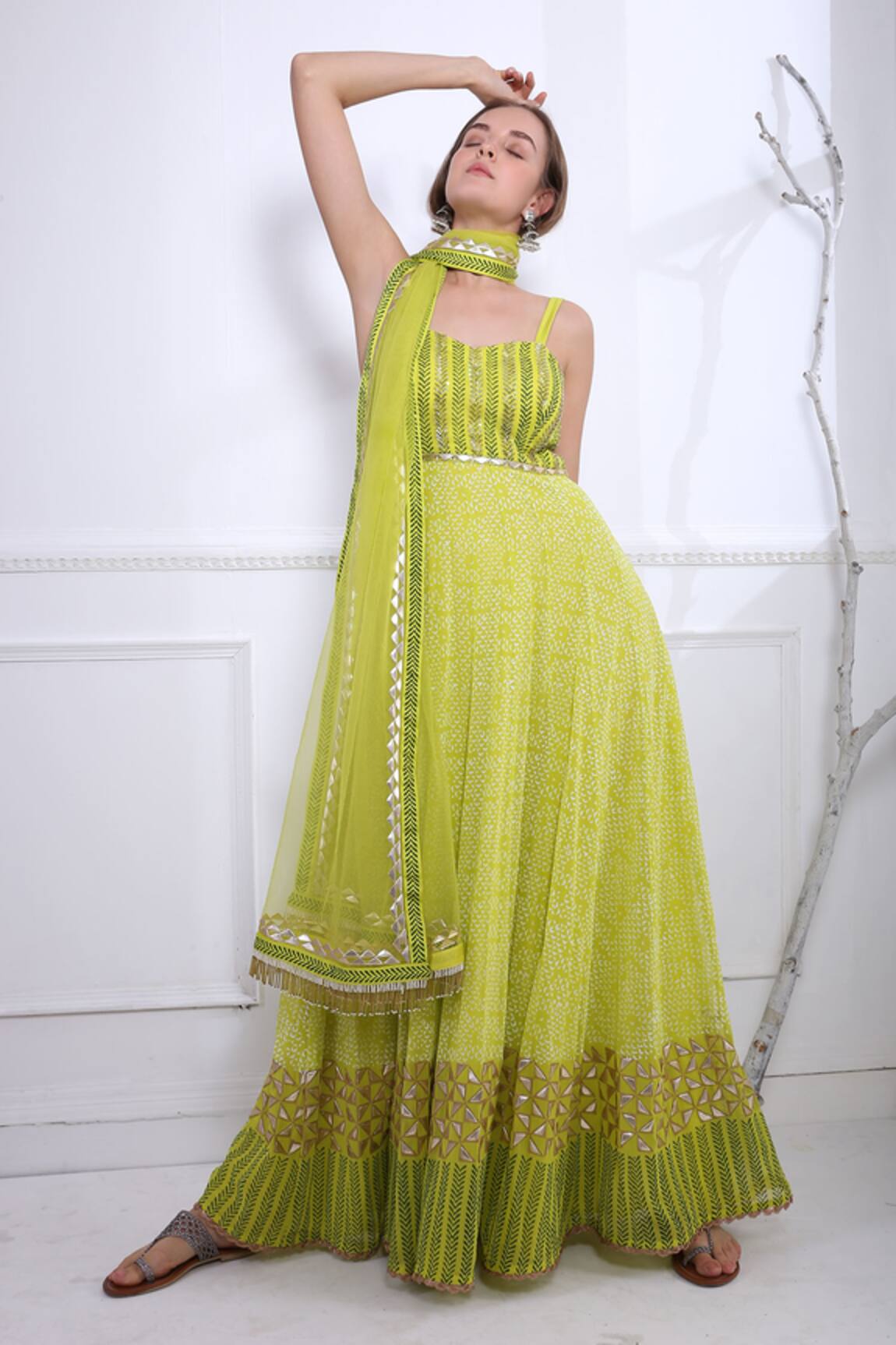 Pooja Rajgarhia Gupta Printed Anarkali with Dupatta