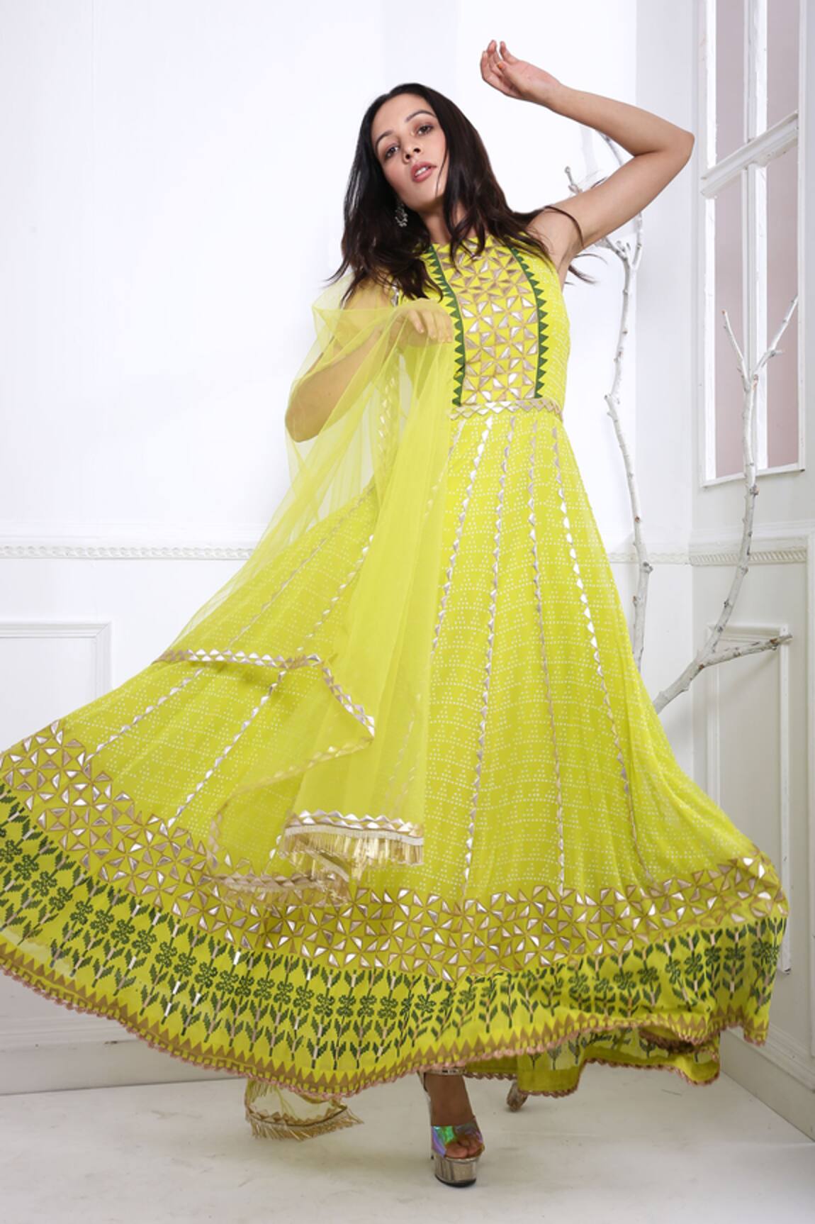 Pooja Rajgarhia Gupta Printed Anarkali with Dupatta