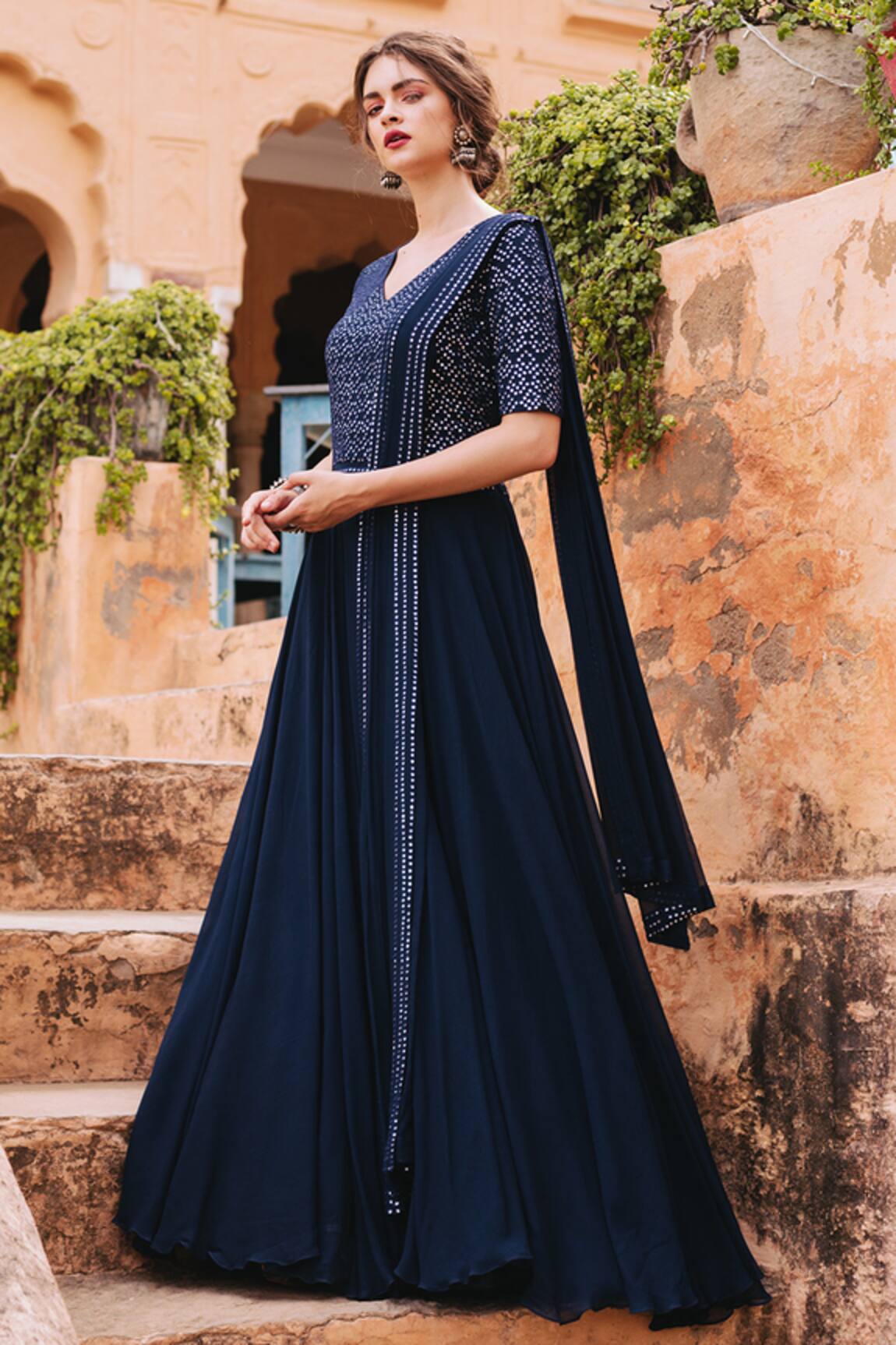 Samatvam By Anjali Bhaskar Embroidered Anarkali