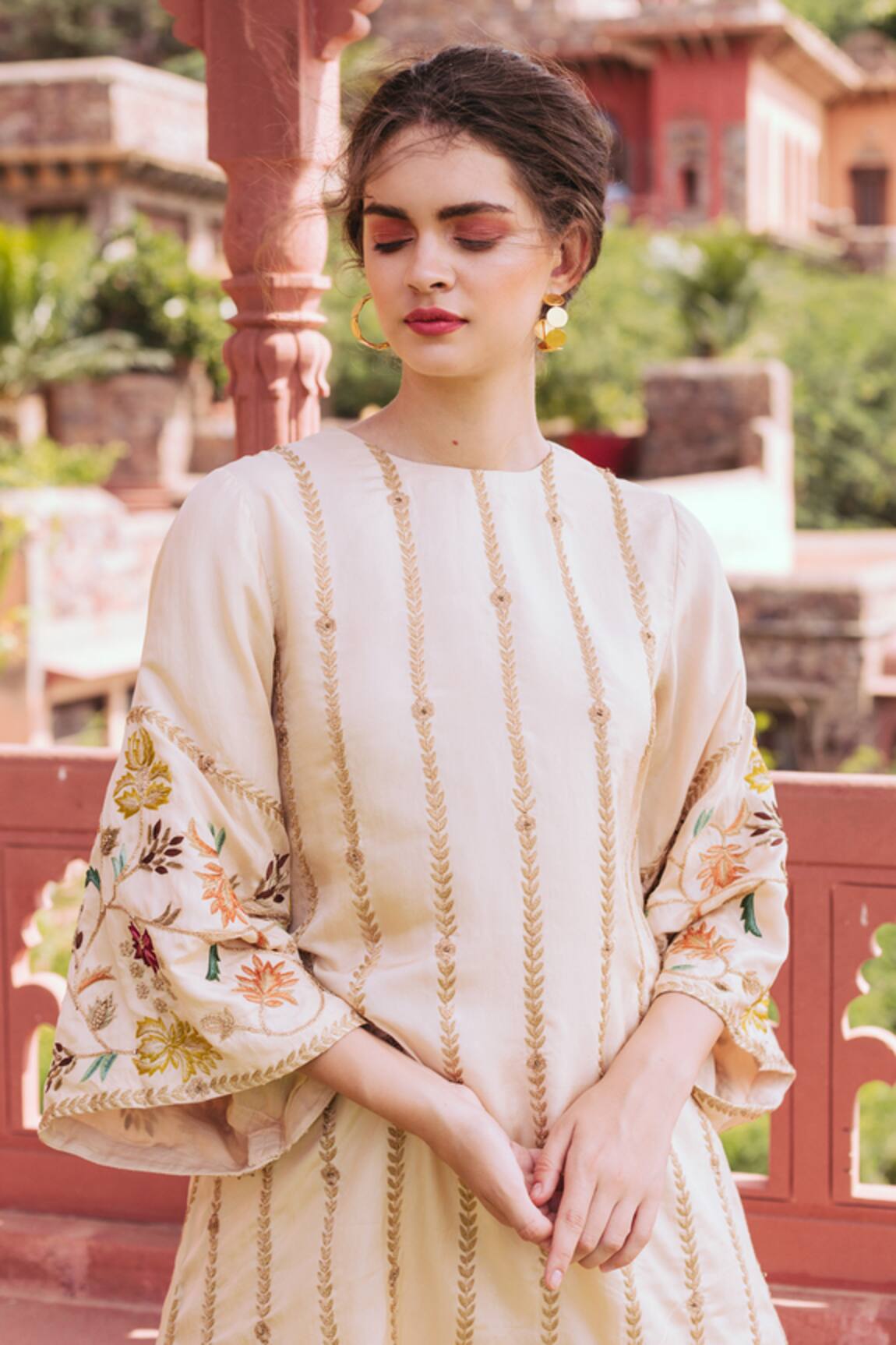 Samatvam By Anjali Bhaskar Hand Embroidered Kurta Set