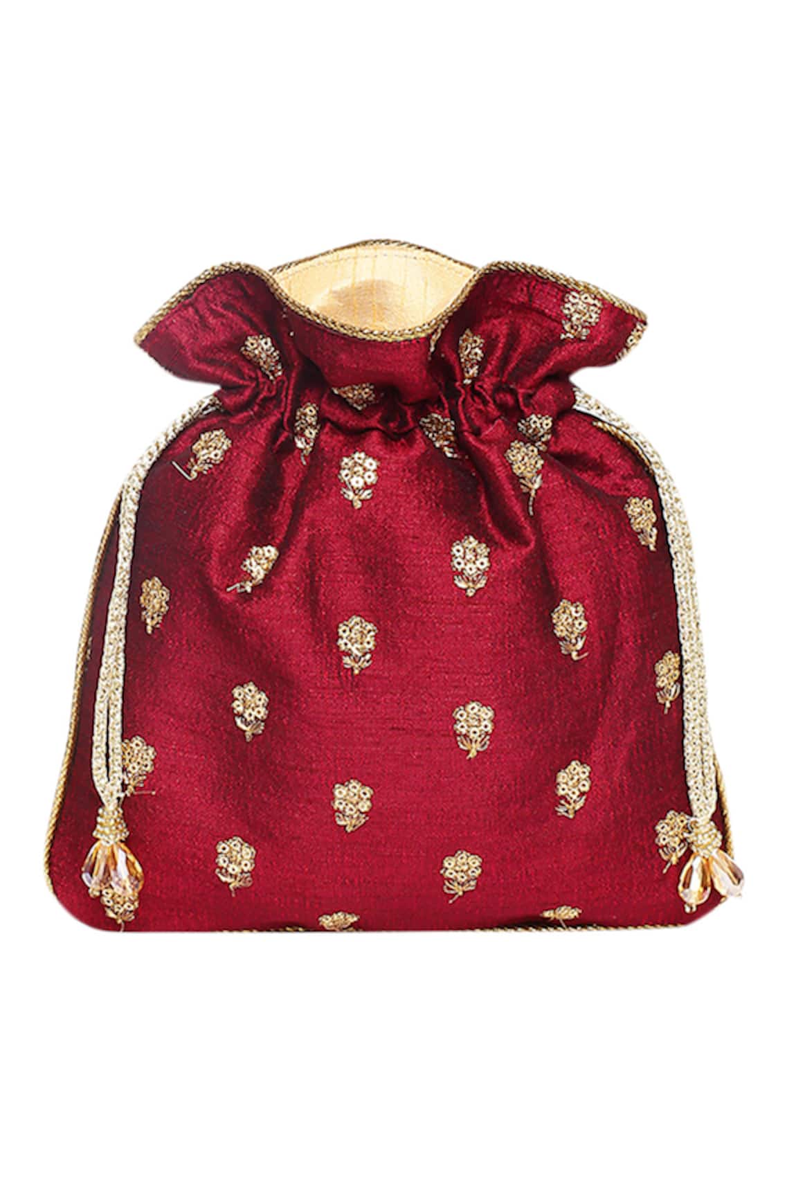The Purple Sack Hand Embroidered Potli Bag