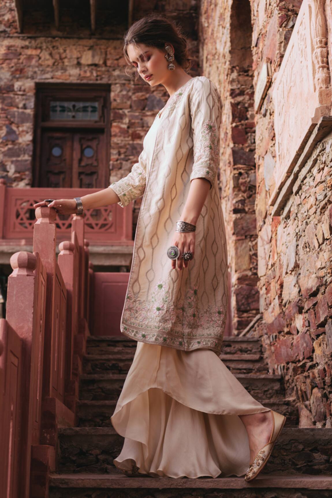 Samatvam By Anjali Bhaskar Jumpsuit with Embroidered Jacket