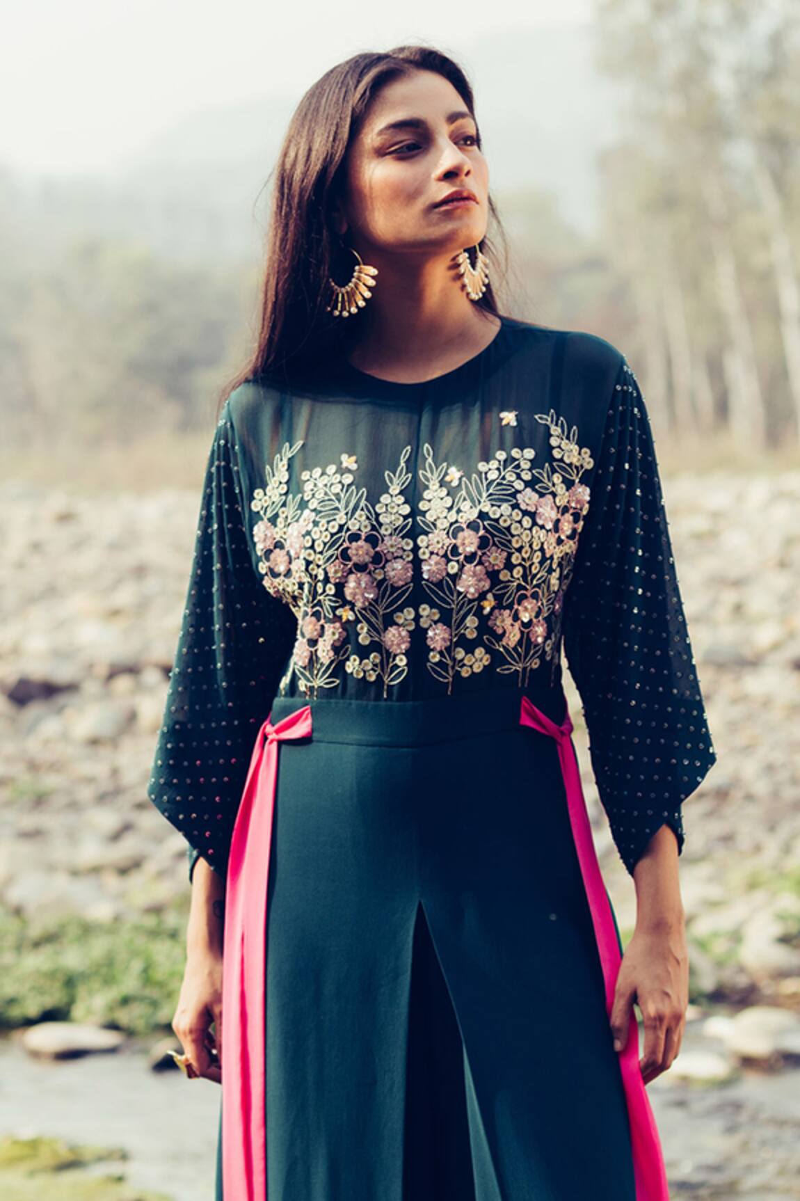 Madzin Hand Embroidered Jumpsuit