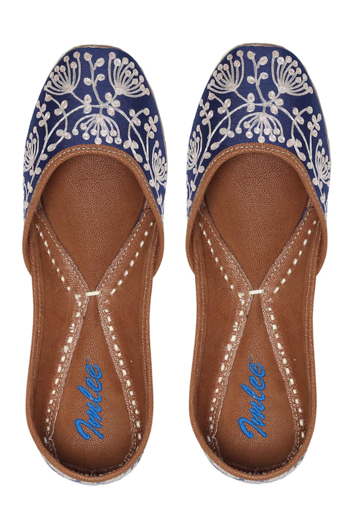 Imlee Jaipur Silk Embroidered Juttis