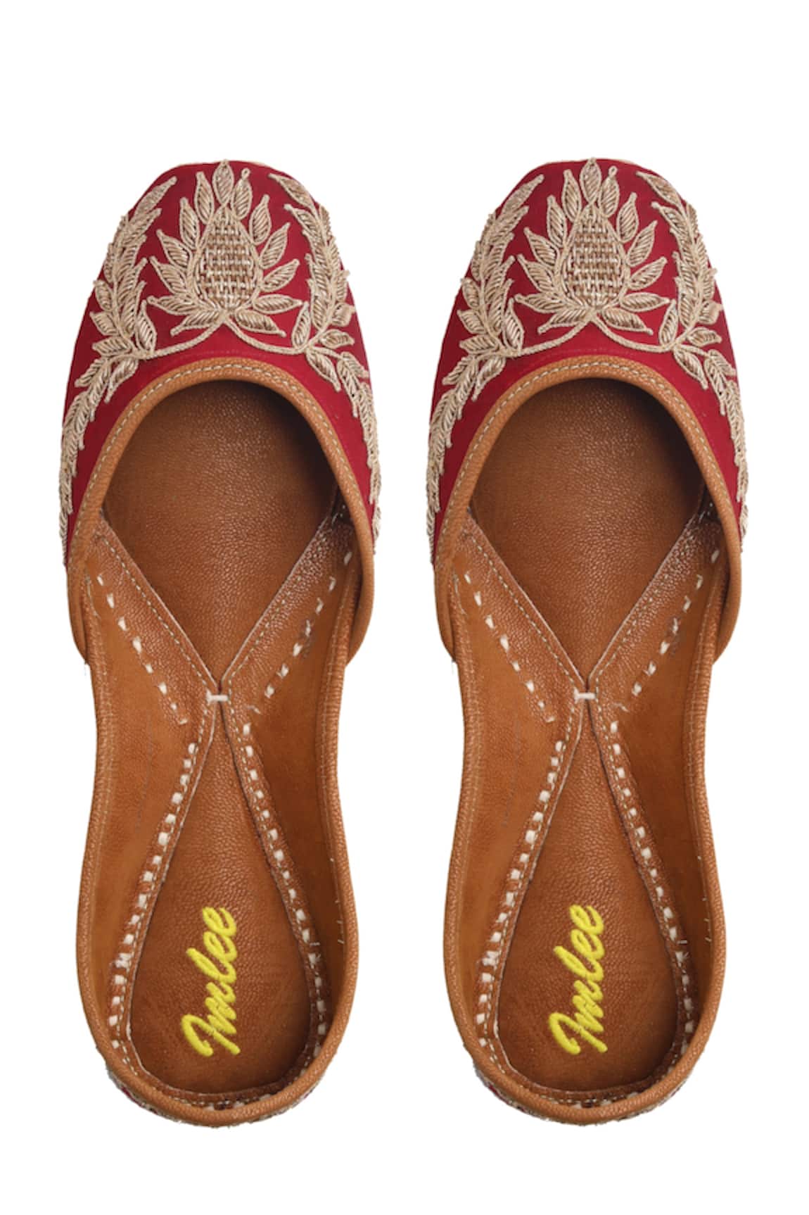 Imlee Jaipur Silk Embroidered Juttis