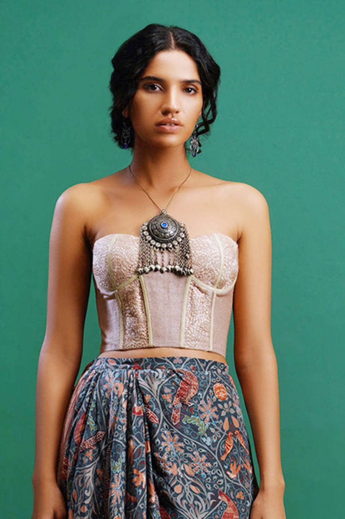 Nidhi Yasha Embroidered Corset Top