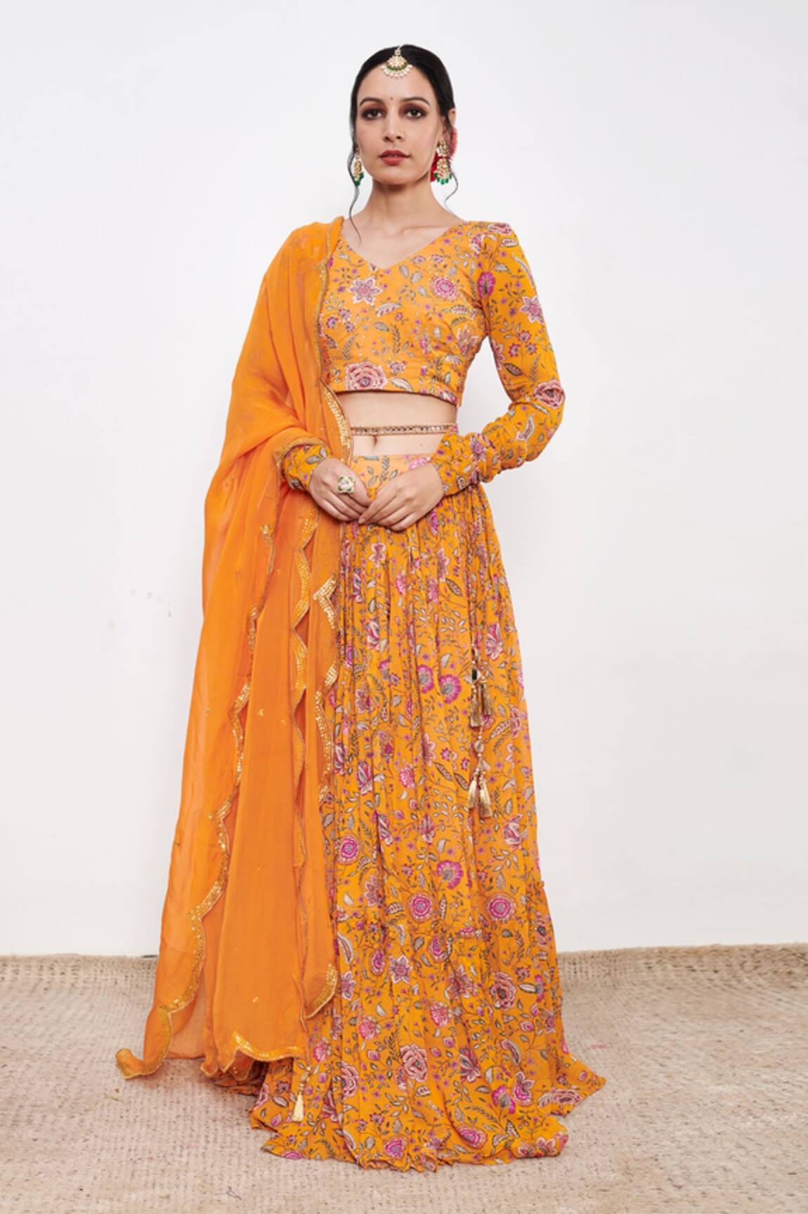 Itraake Floral Print Lehenga Set