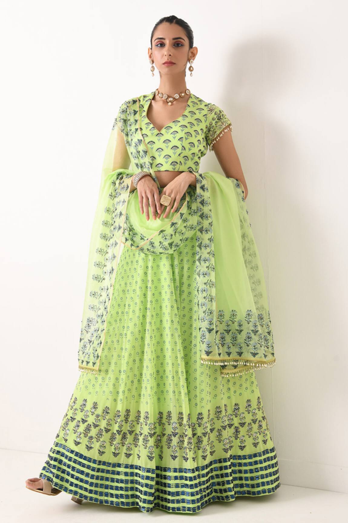 Pooja Rajgarhia Gupta Printed Lehenga Set 