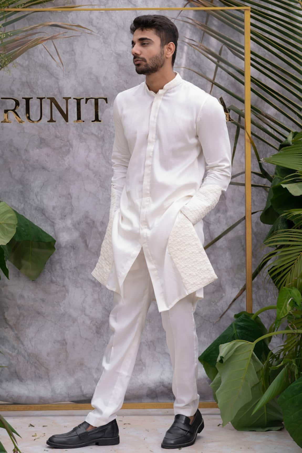 Runit Gupta Quilted Kurta Set